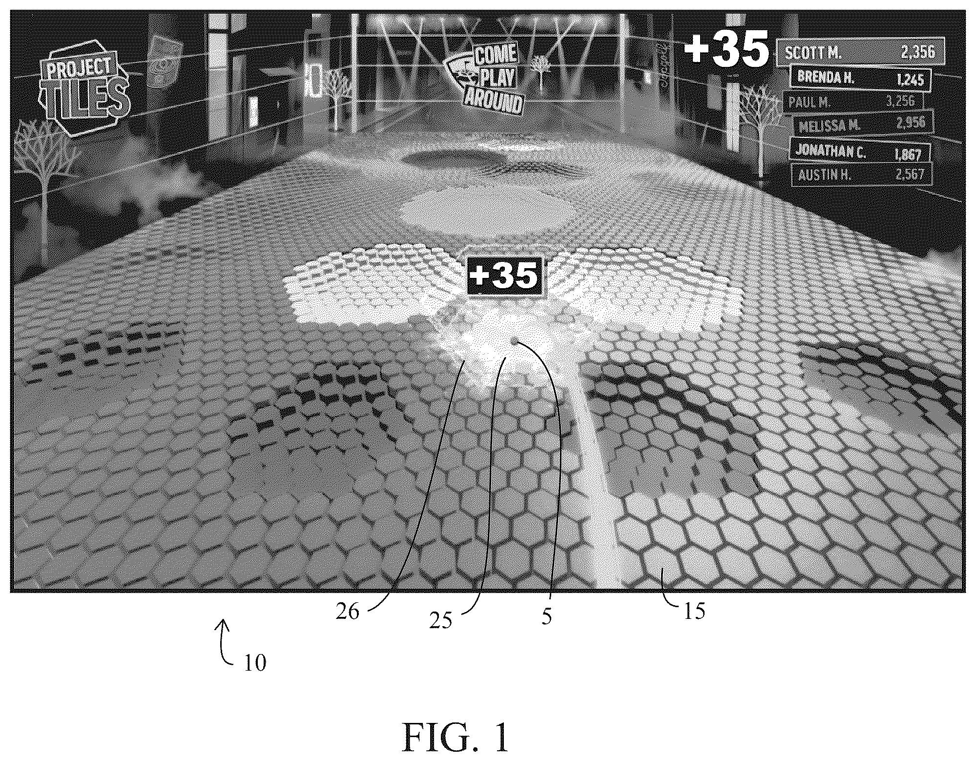 Patent US12350563 Figure 1 – Game with a fully scoreable outfield