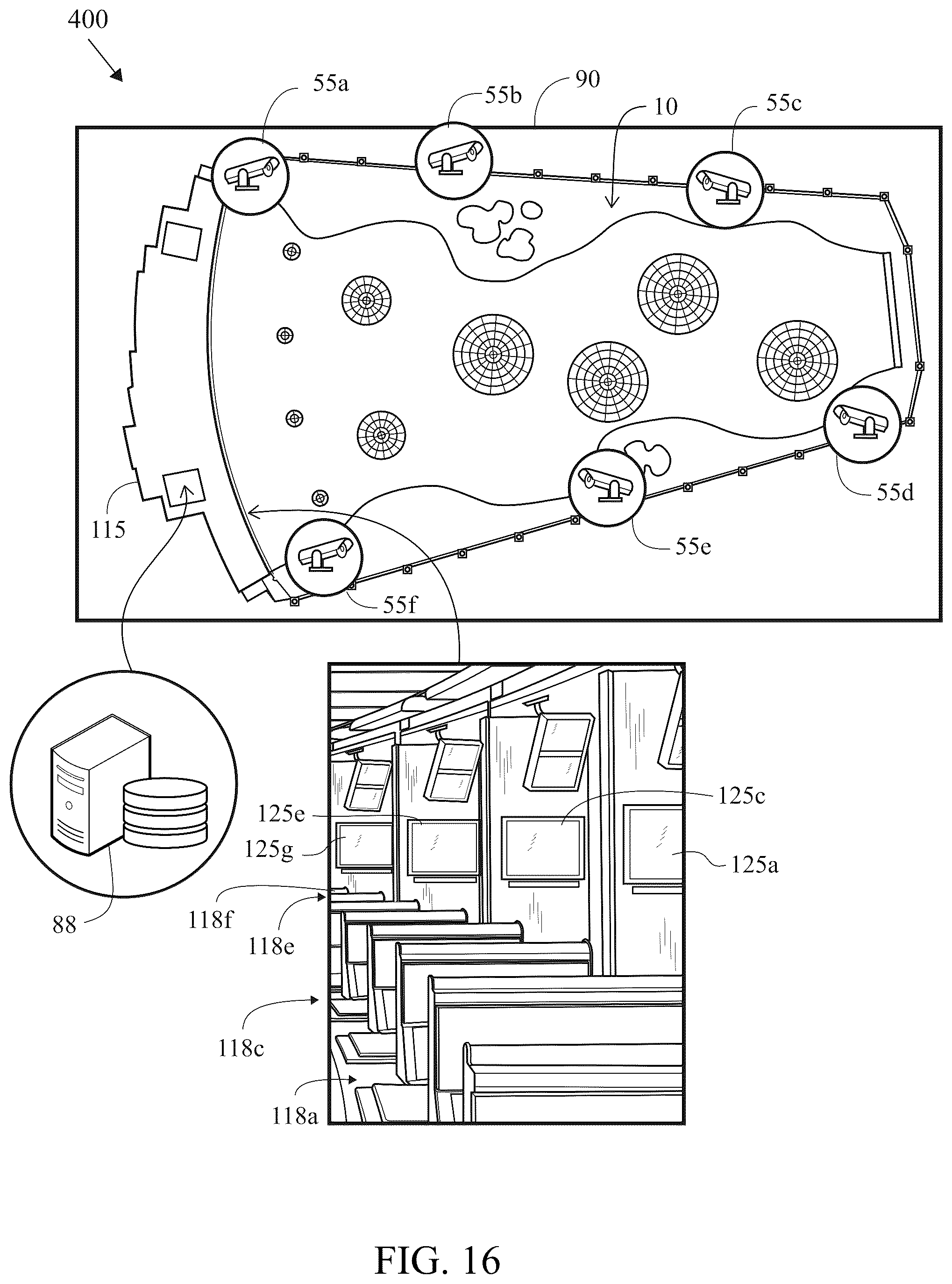 Patent US12350563 Figure 15 – Game with a fully scoreable outfield