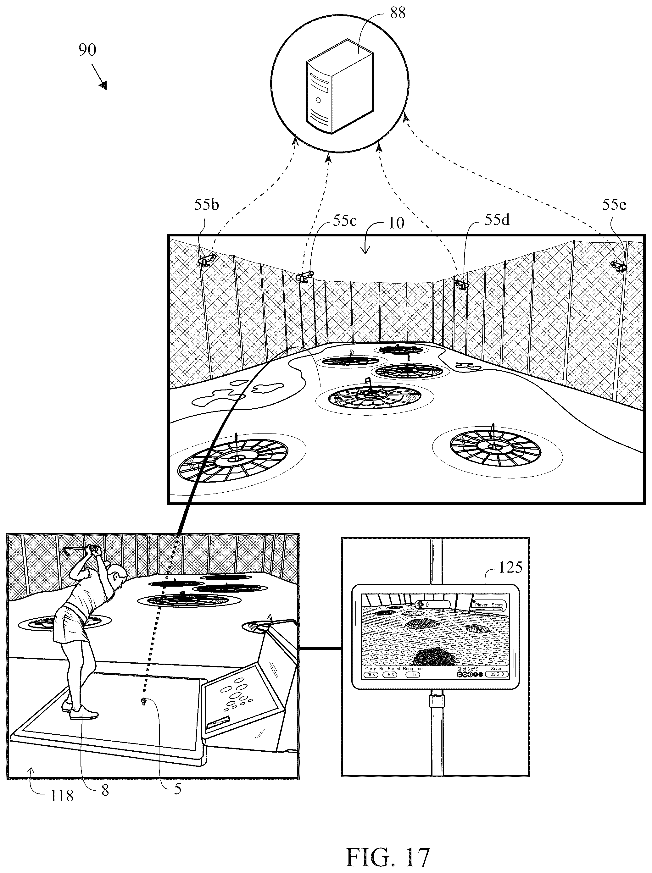 Patent US12350563 Figure 16 – Game with a fully scoreable outfield