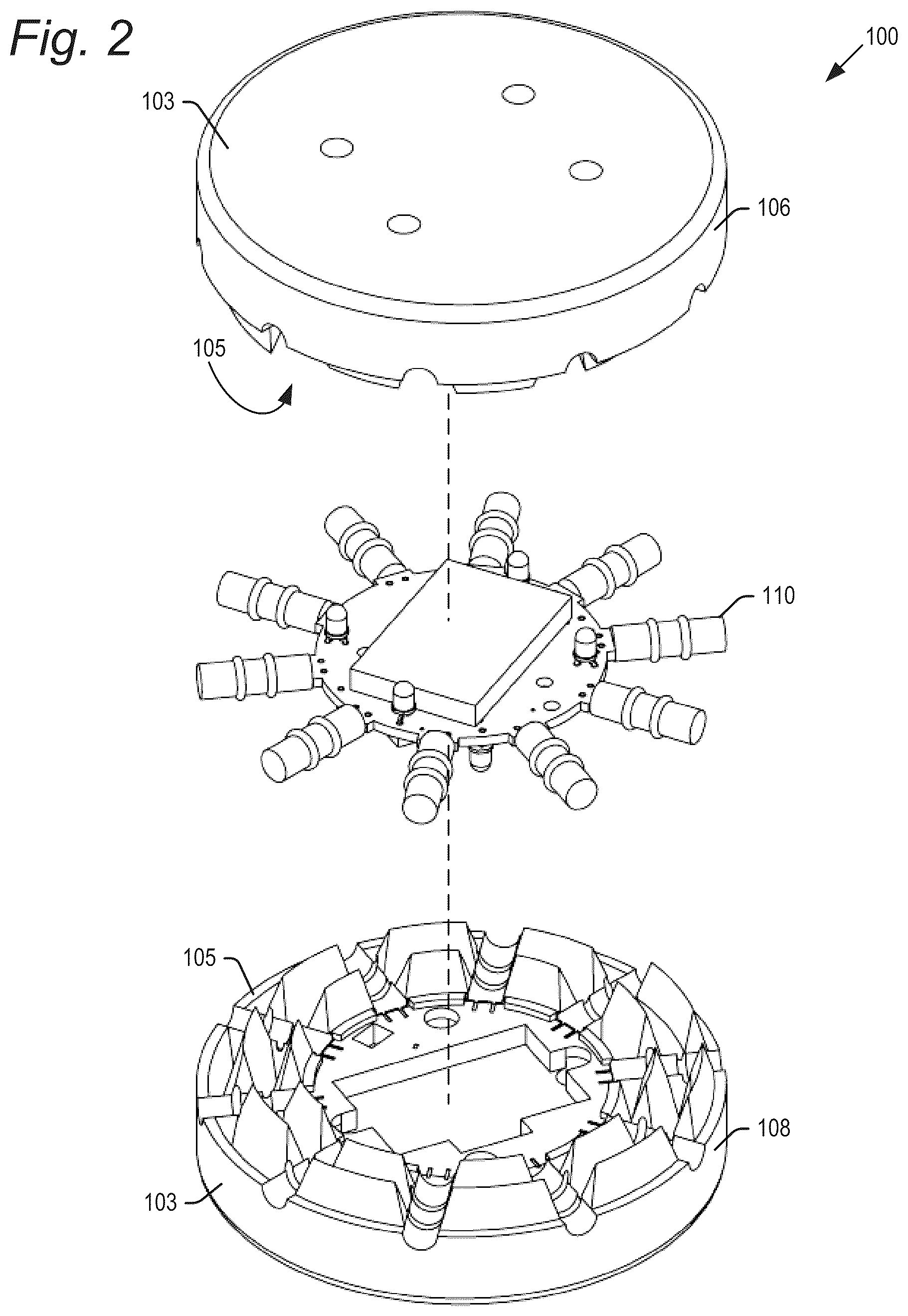 Patent US12350564 Figure 2 – Molded hockey puck with electronic signal transmitter core