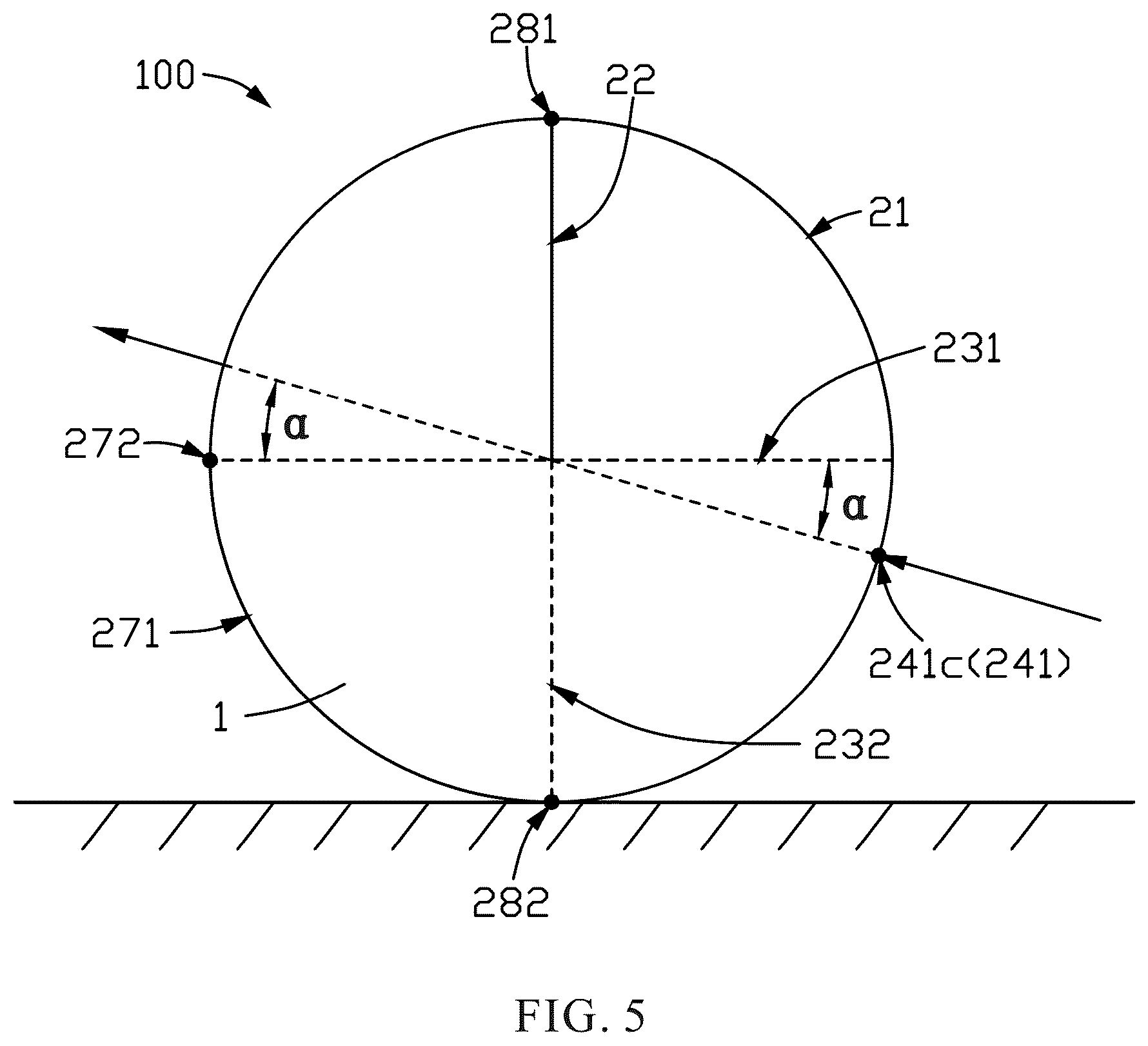 Patent US12350565 Figure 5 – Soccer ball and soccer training assembly