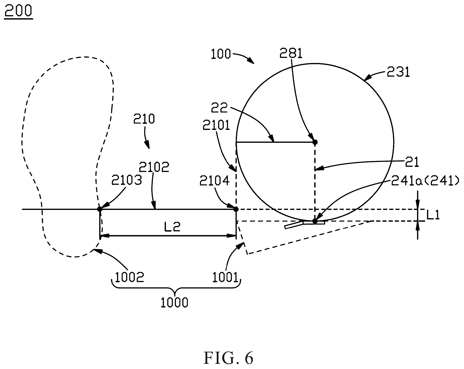Patent US12350565 Figure 6 – Soccer ball and soccer training assembly