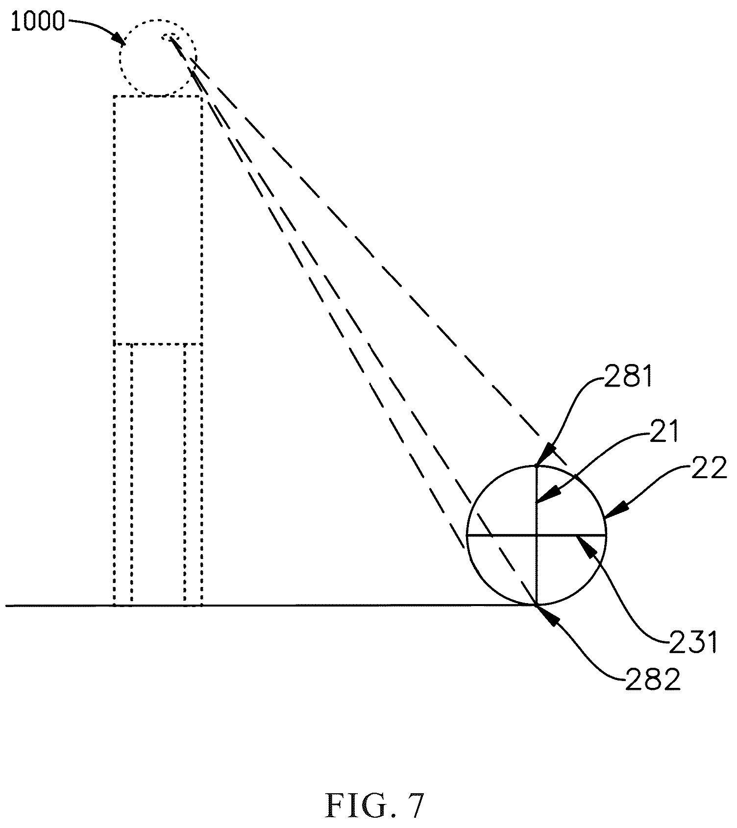 Patent US12350565 Figure 7 – Soccer ball and soccer training assembly