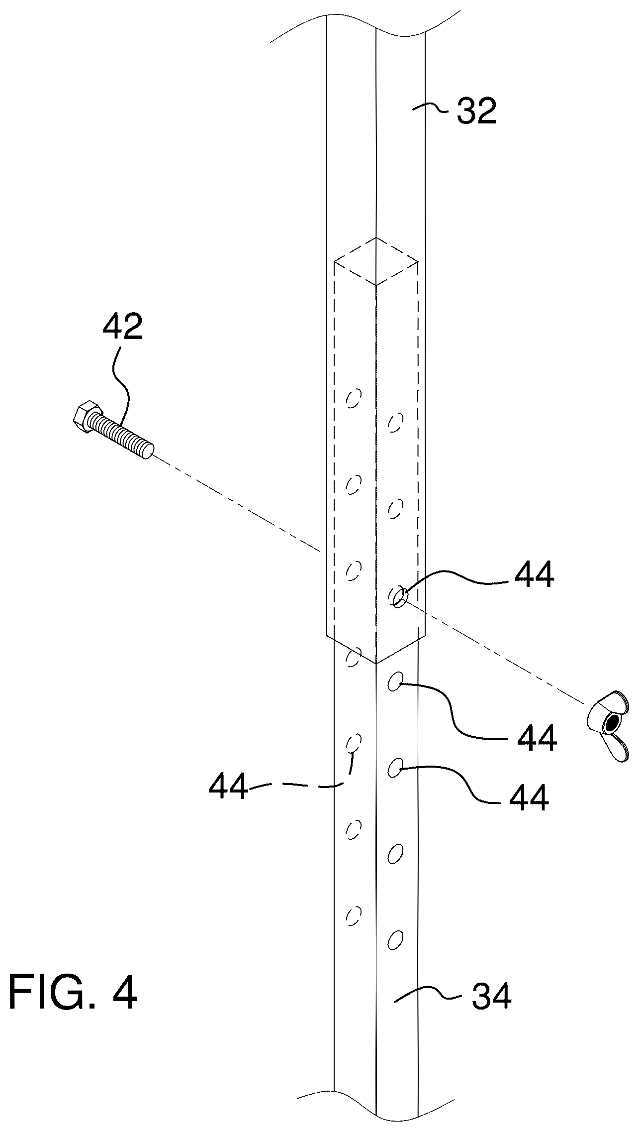 Patent US12350567 Figure 4 – Golf swing back angle training device