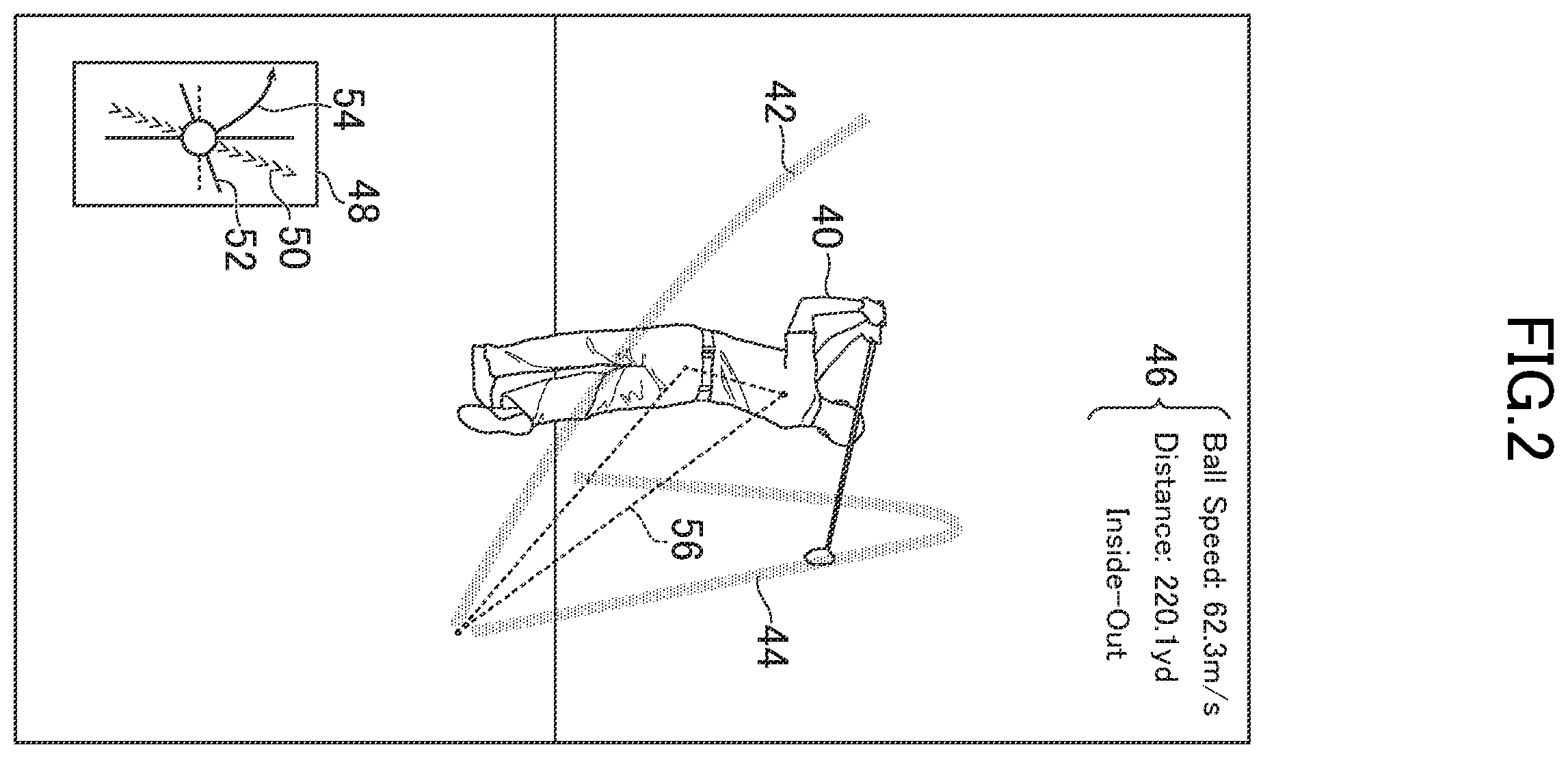 Patent US12350568 Figure 2 – Golf swing analysis system, golf swing analysis method, and information storage medium