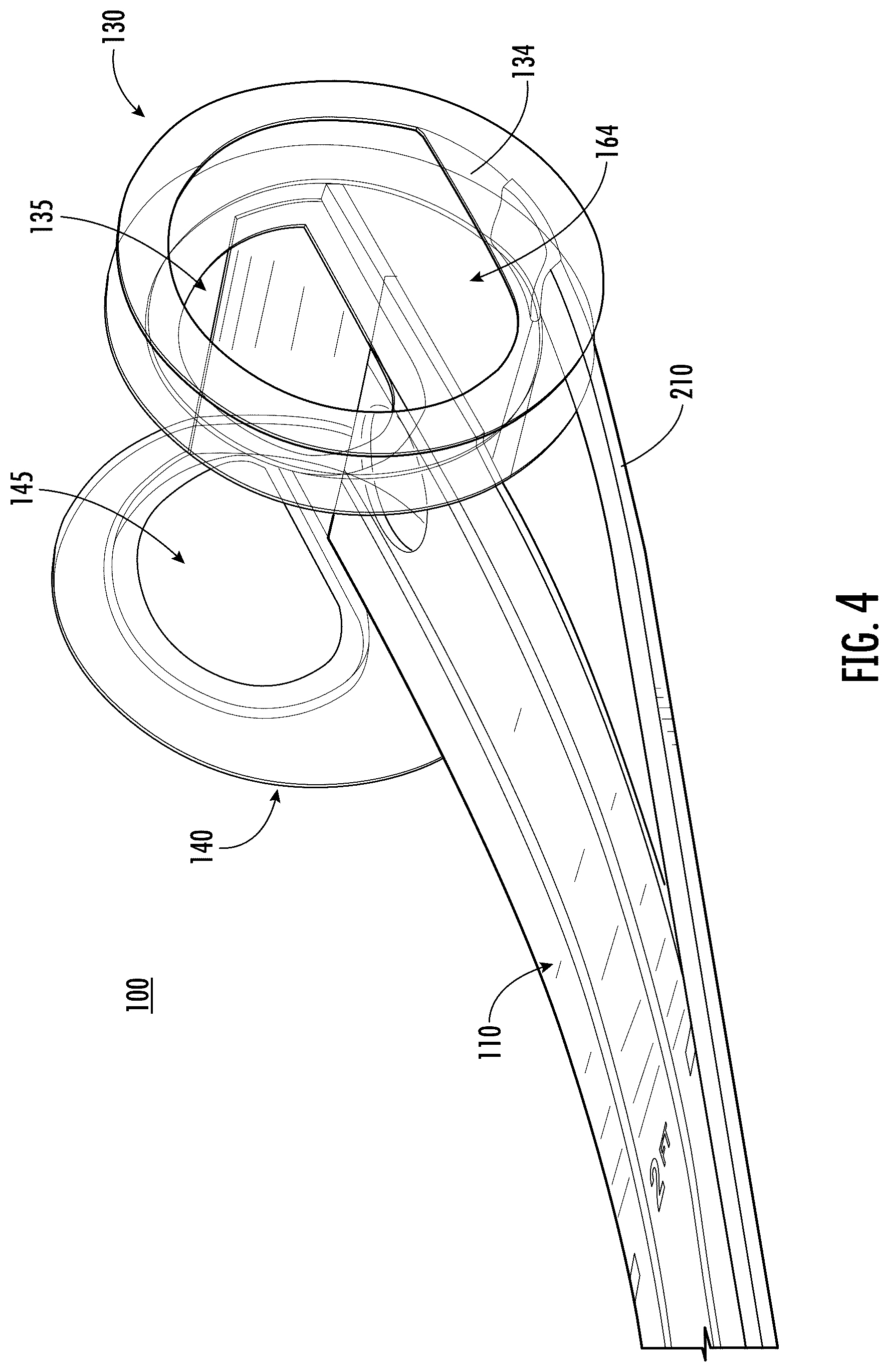 Patent US12350569 Figure 4 – Portable putting green