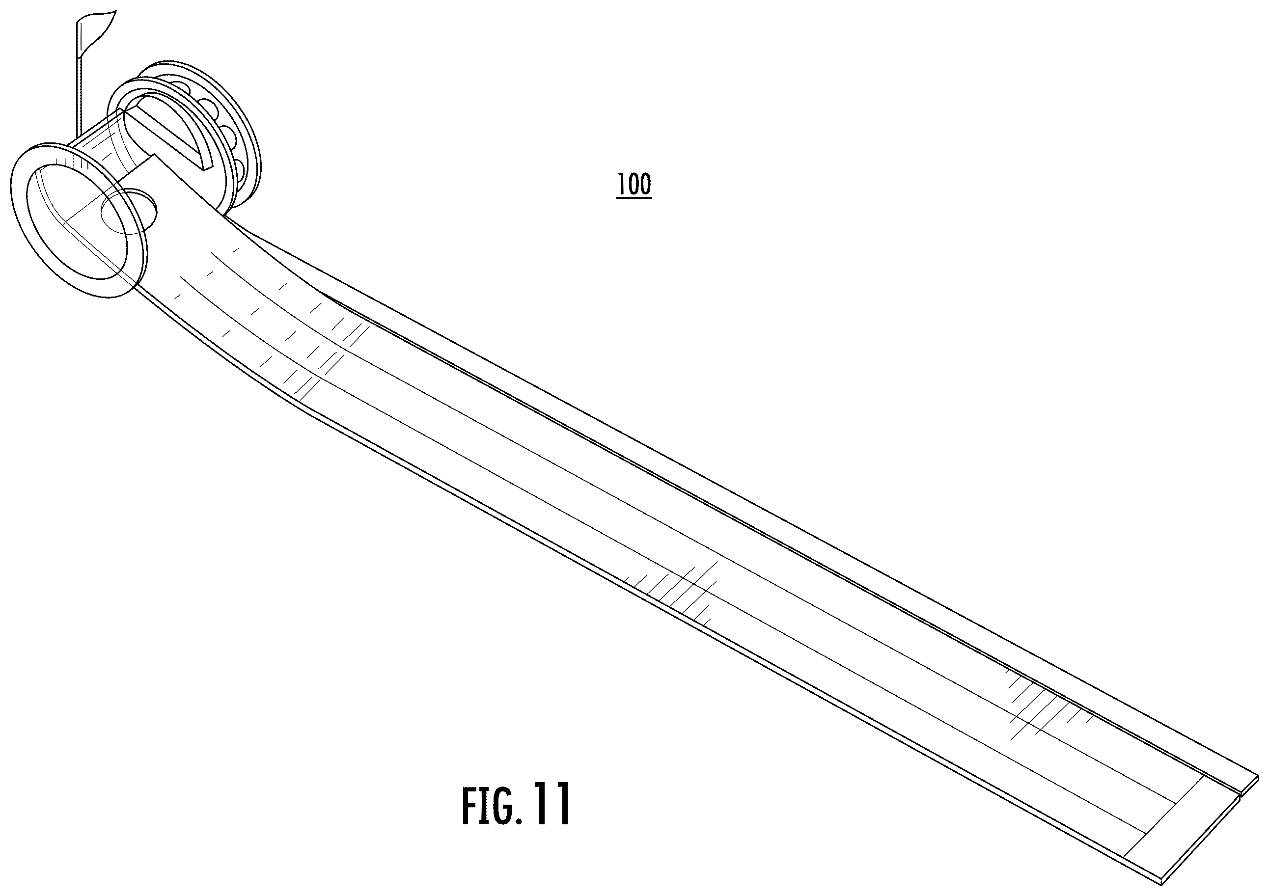 Patent US12350569 Figure 11 – Portable putting green