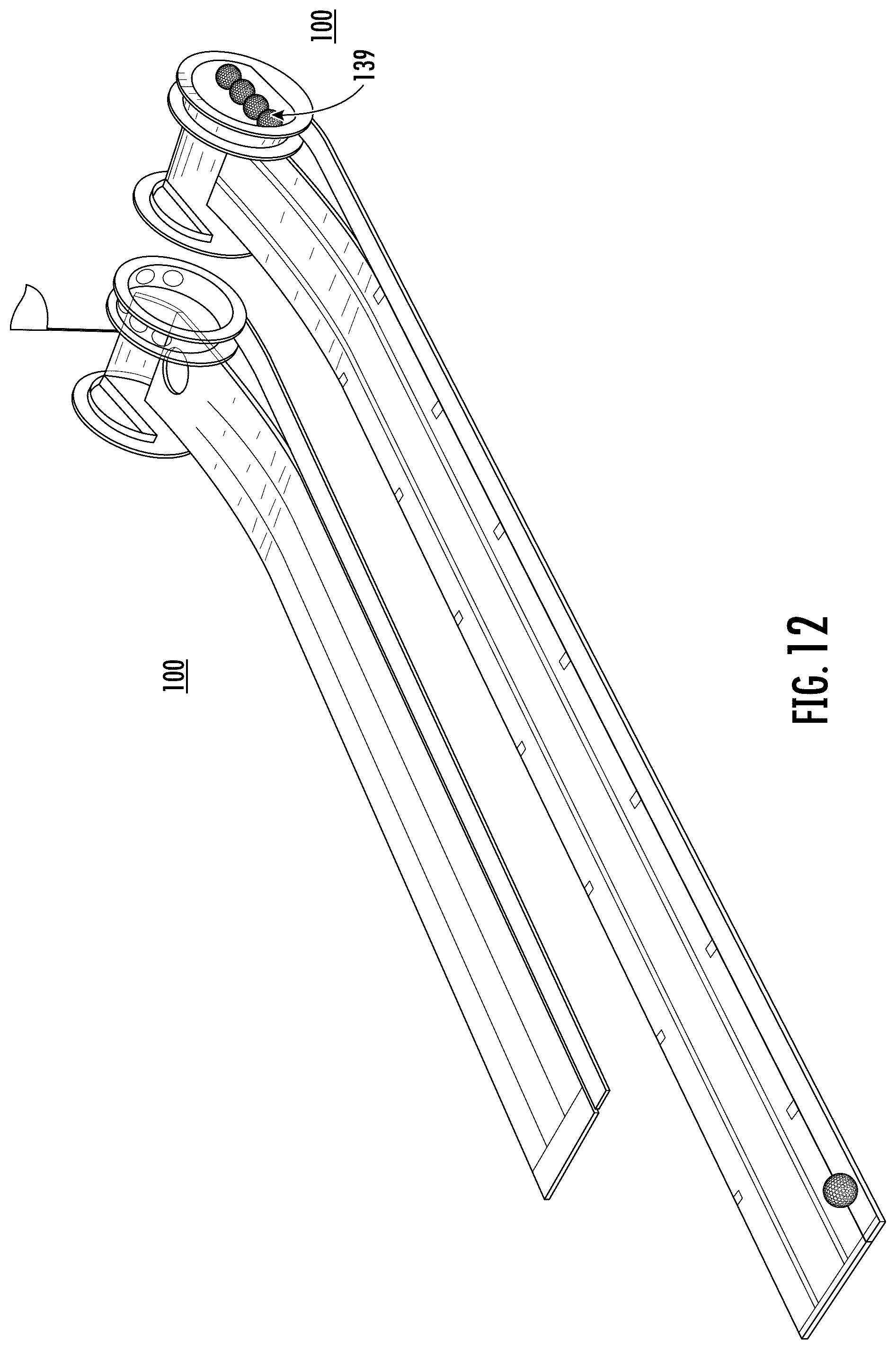 Patent US12350569 Figure 12 – Portable putting green