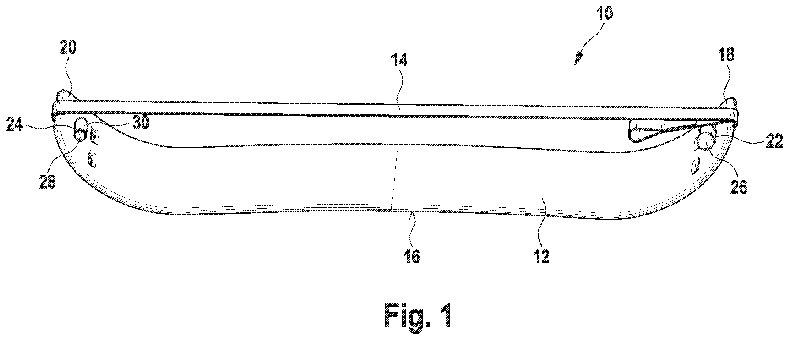 Patent US12350570 Figure 1 – Slackline device