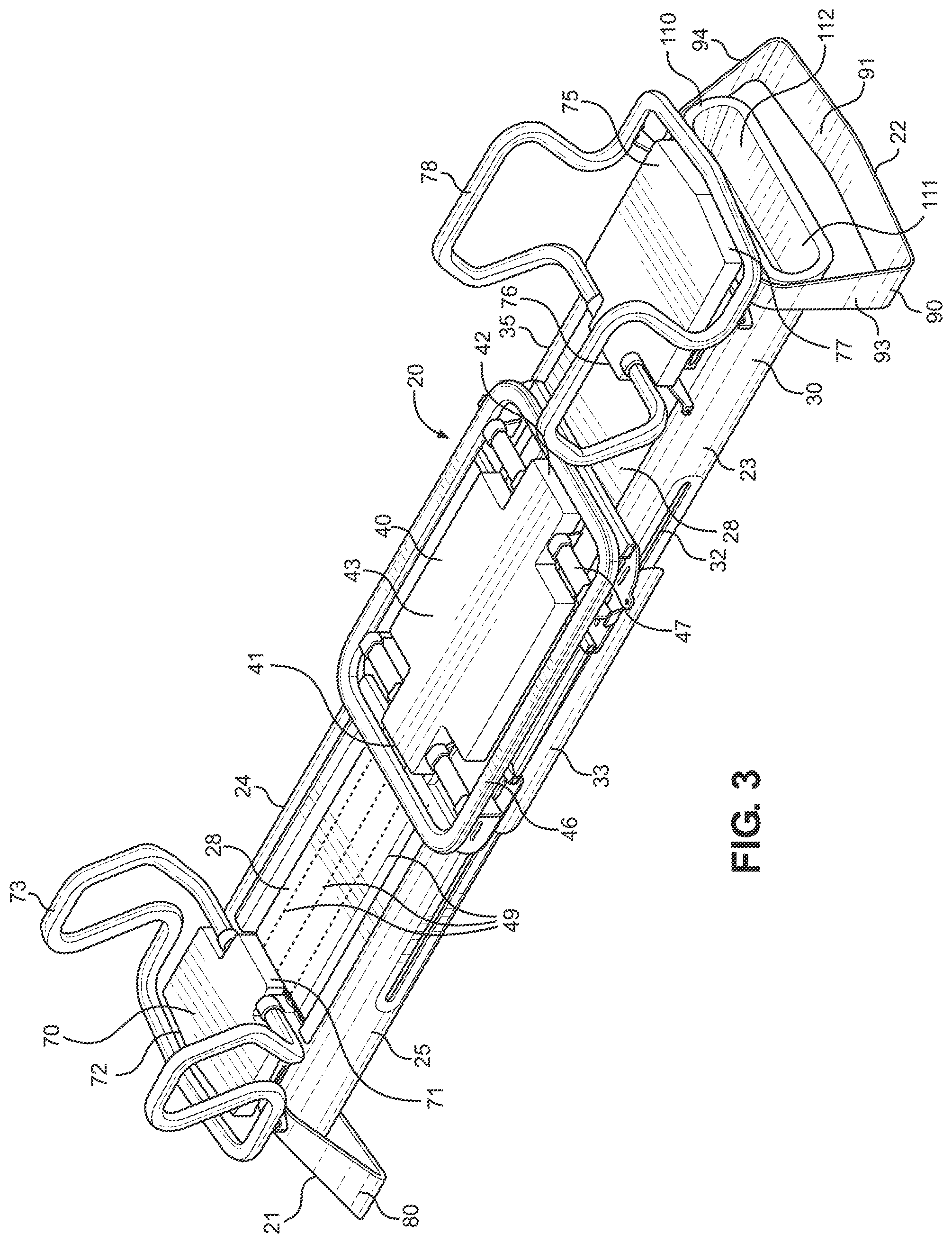 Patent US12350571 Figure 3 – Exercise machine storage system