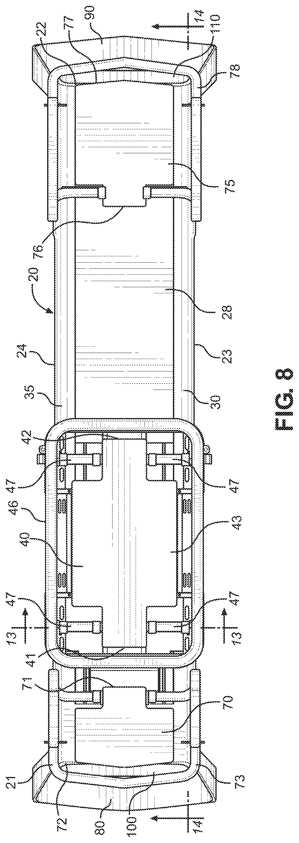 Patent US12350571 Figure 7 – Exercise machine storage system