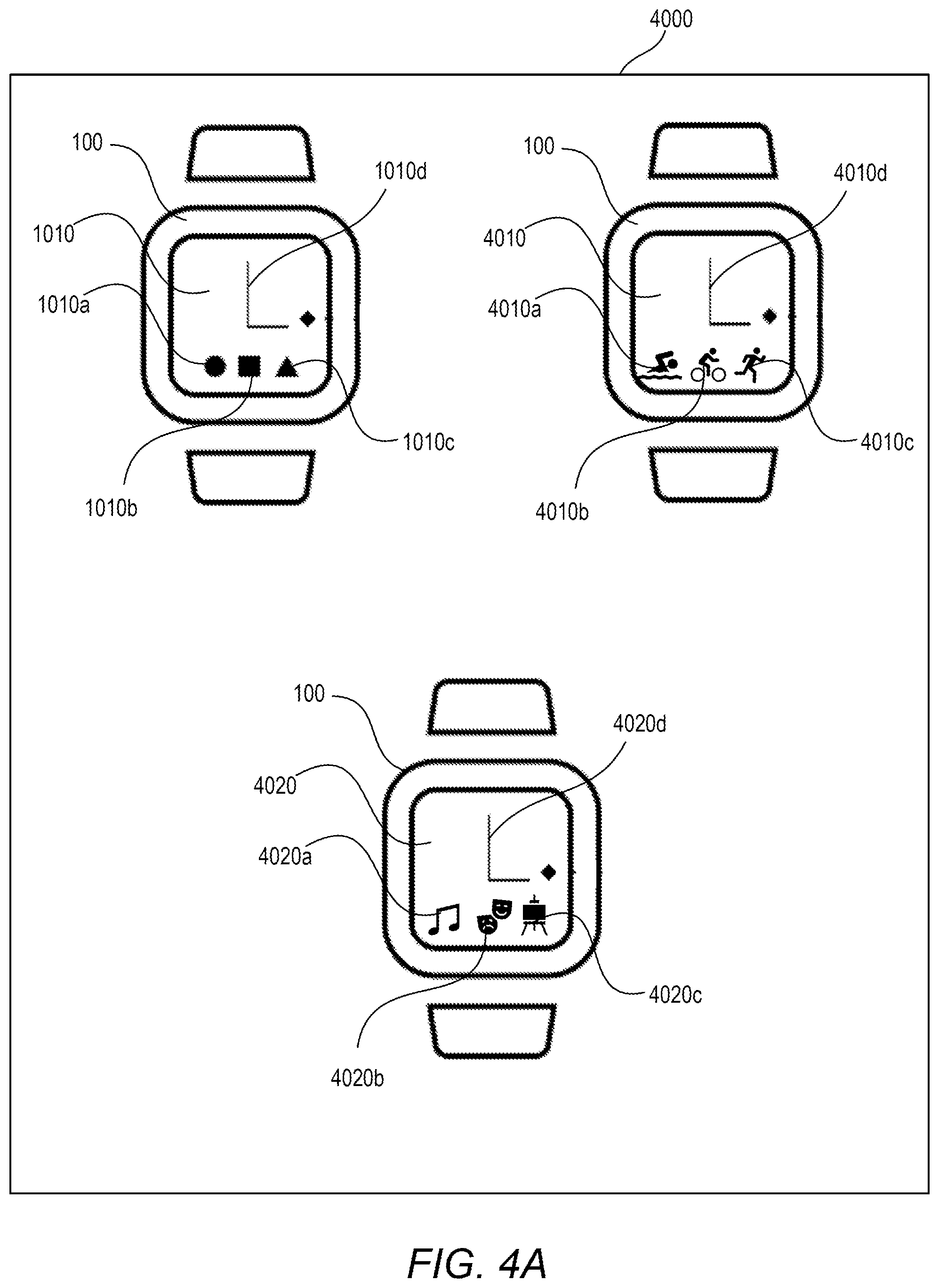 Patent US12350574 Figure 4 – Providing biometric achievement user interface screens associated with biometric goals