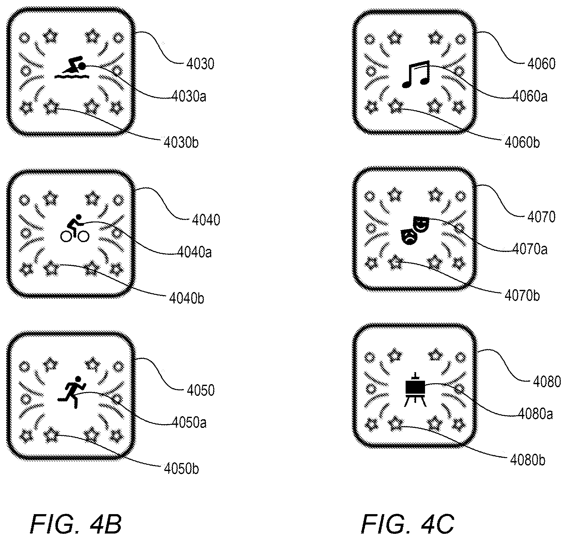Patent US12350574 Figure 5 – Providing biometric achievement user interface screens associated with biometric goals