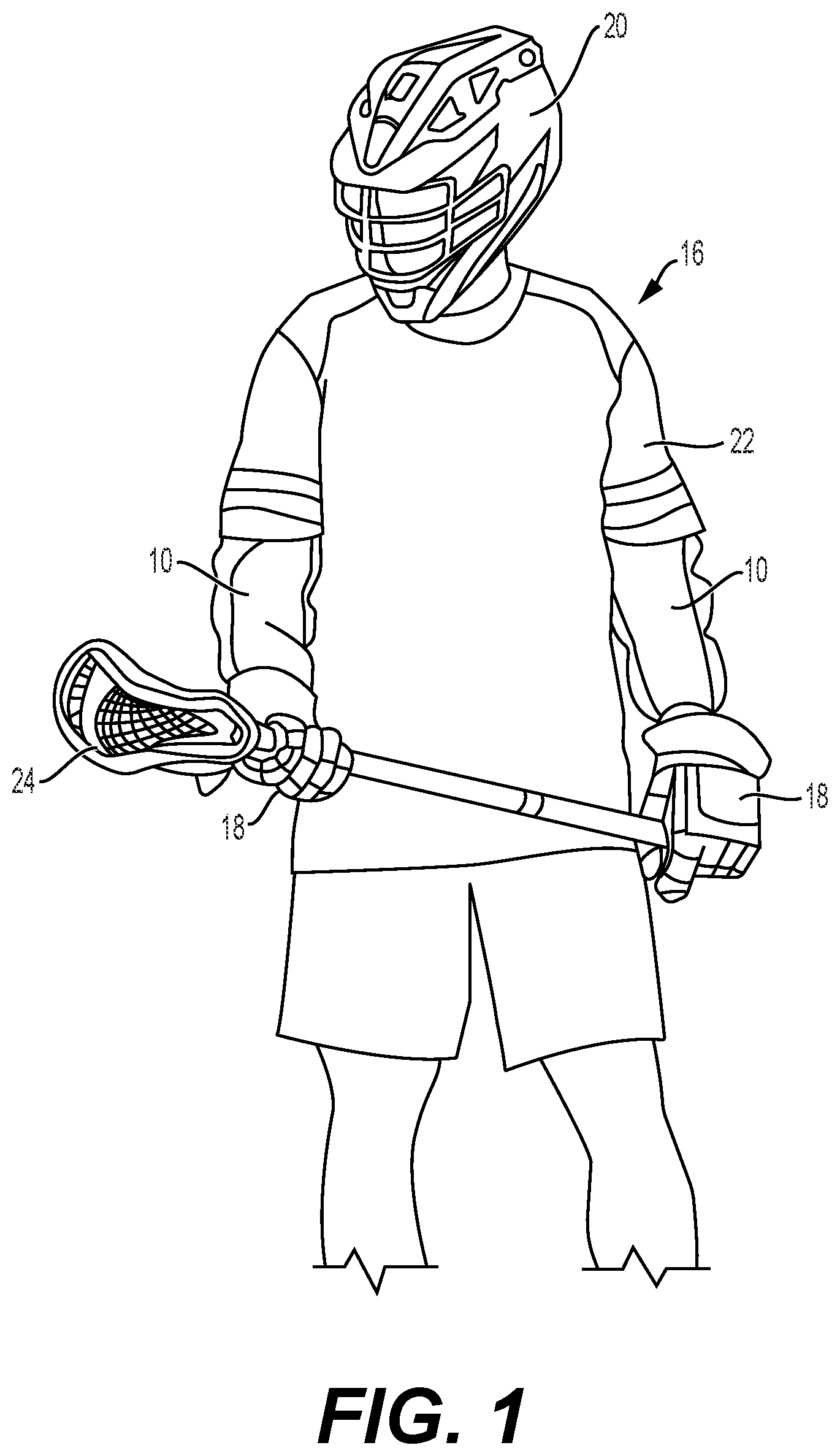 Patent US12350575 Figure 1 – Limb protector
