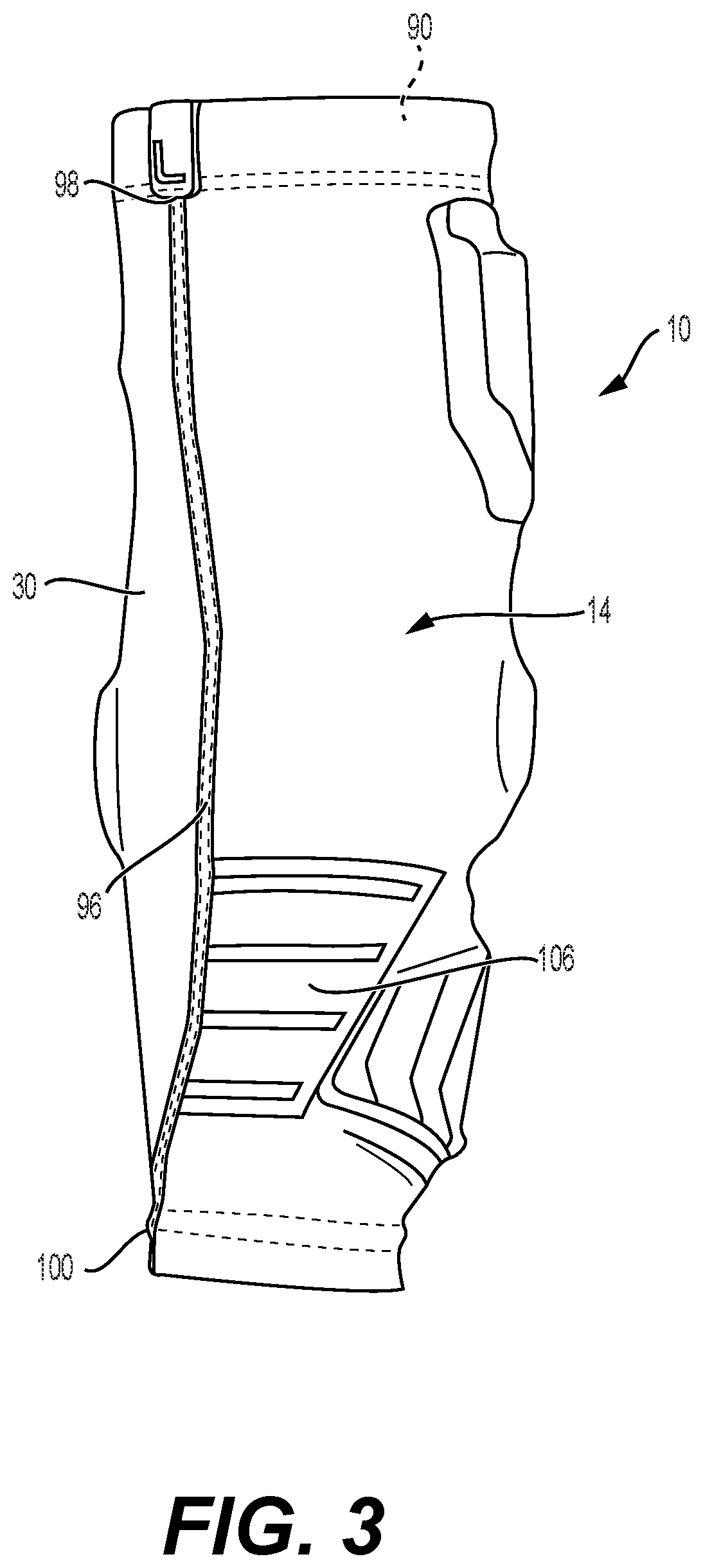 Patent US12350575 Figure 3 – Limb protector