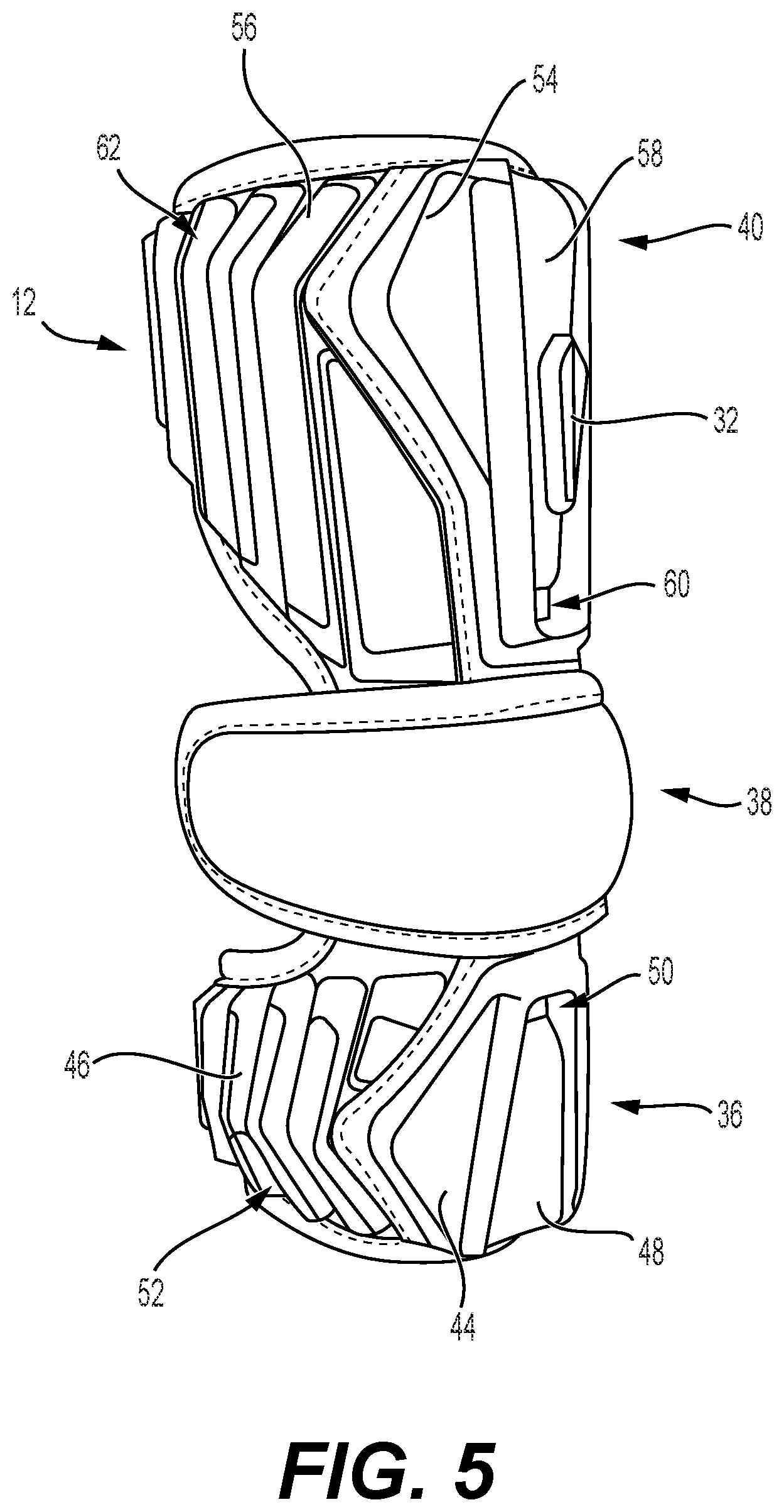 Patent US12350575 Figure 5 – Limb protector