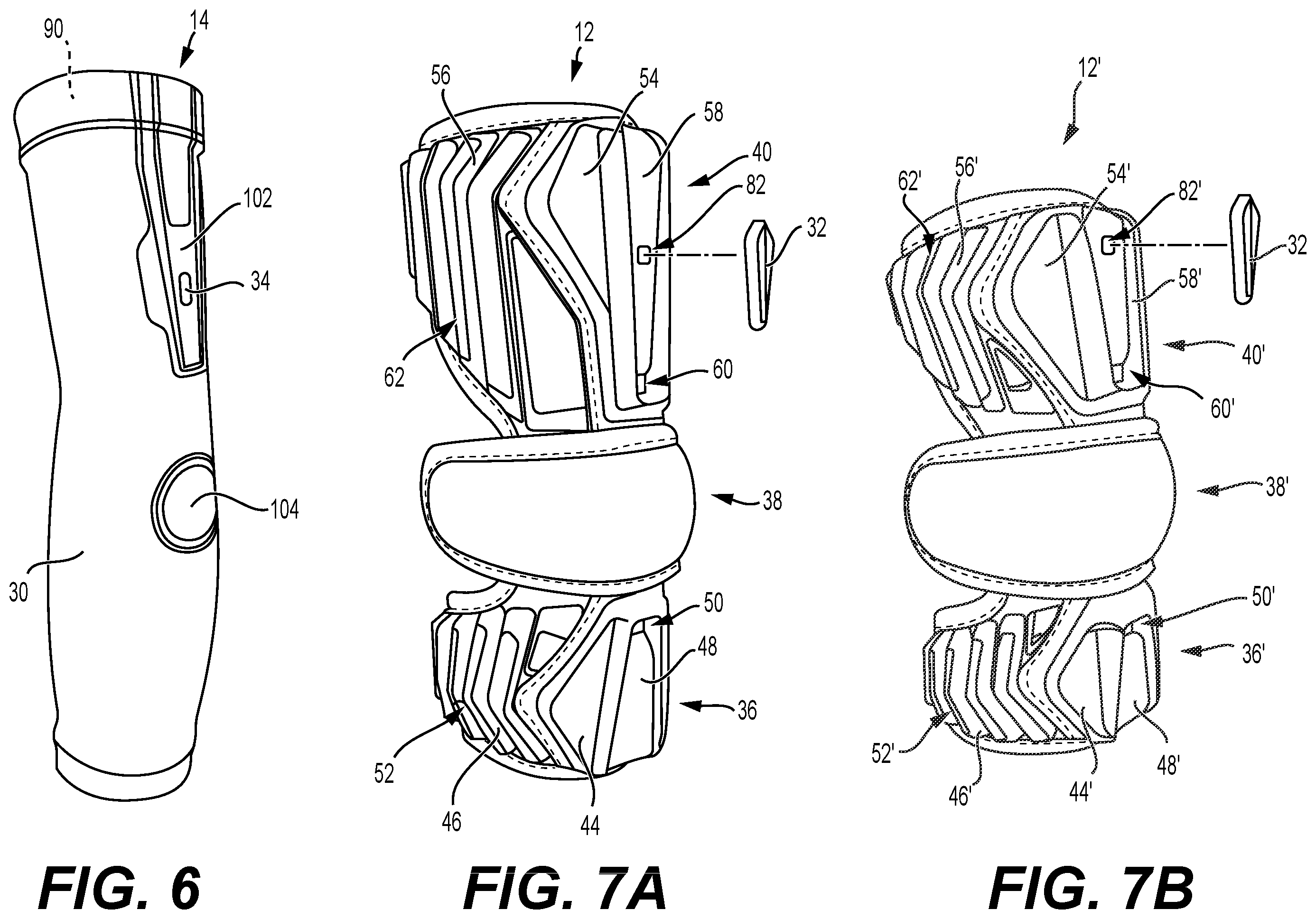 Patent US12350575 Figure 6 – Limb protector