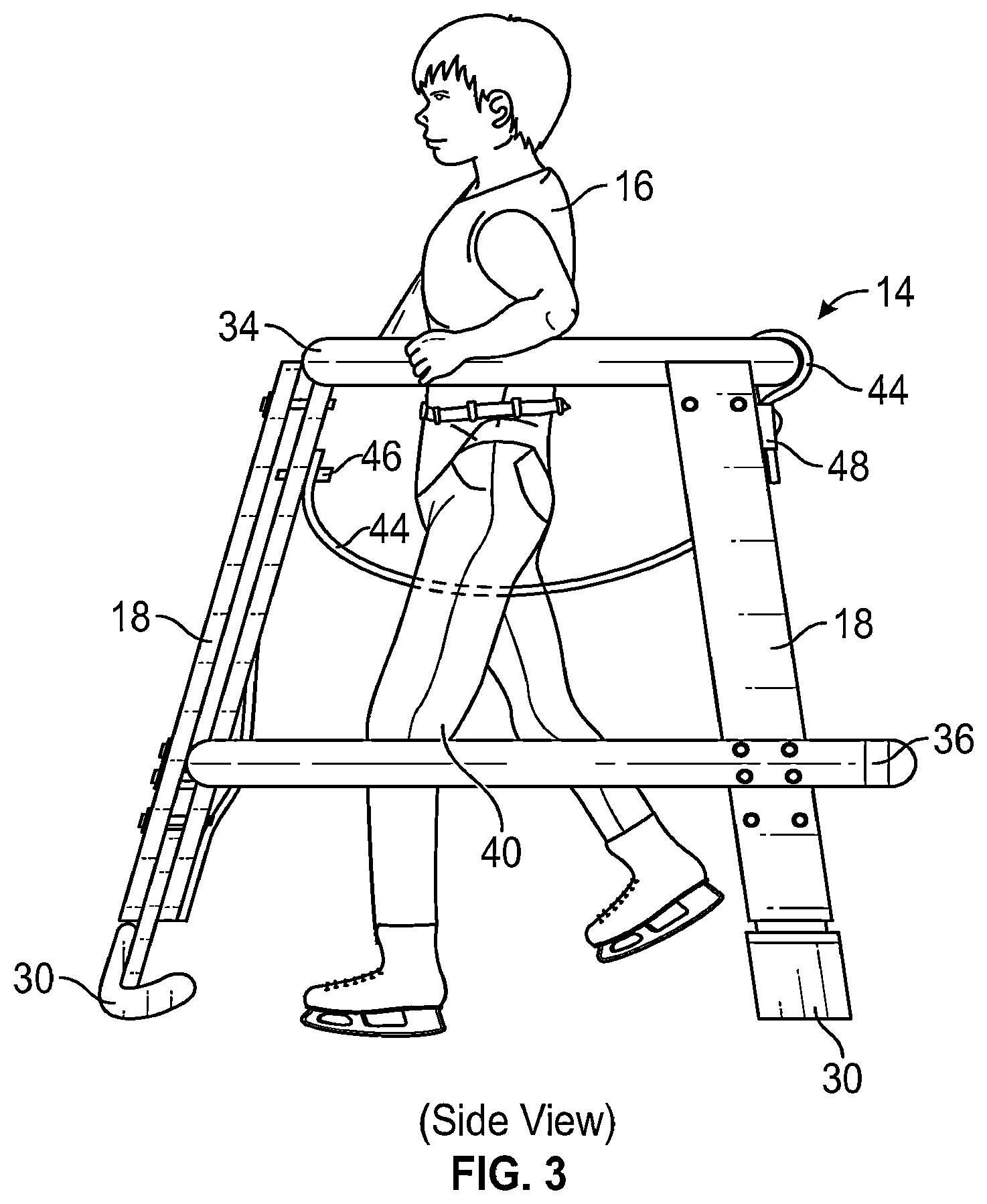 Patent US12350576 Figure 2 – Ice skating assist system