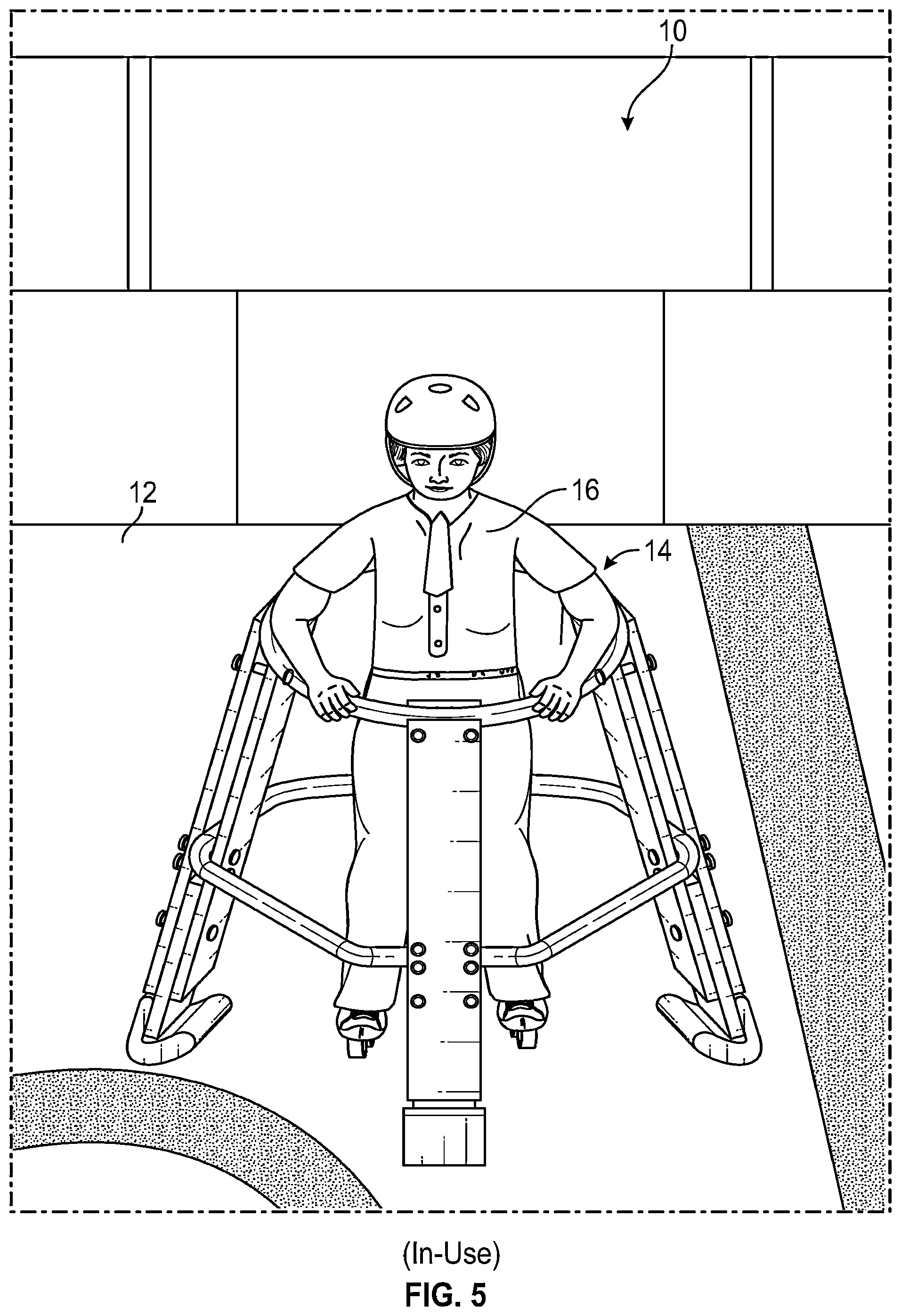 Patent US12350576 Figure 4 – Ice skating assist system