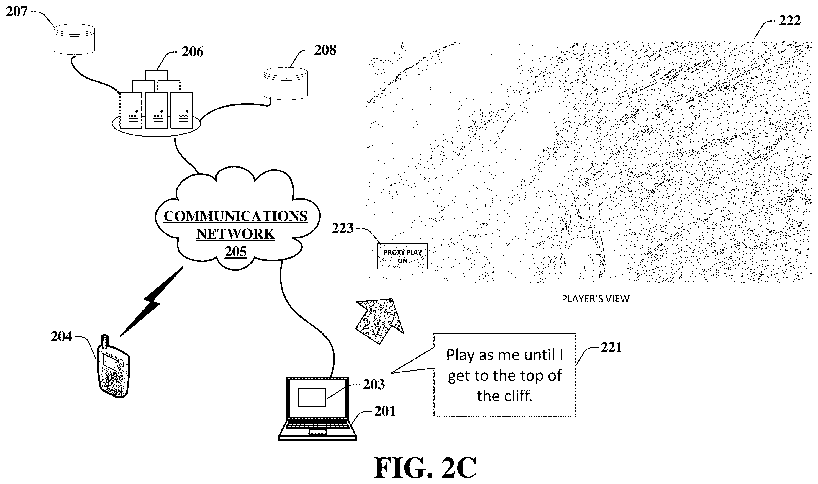 Patent US12350581 Figure 4 – System and method for continuous proxy gameplay