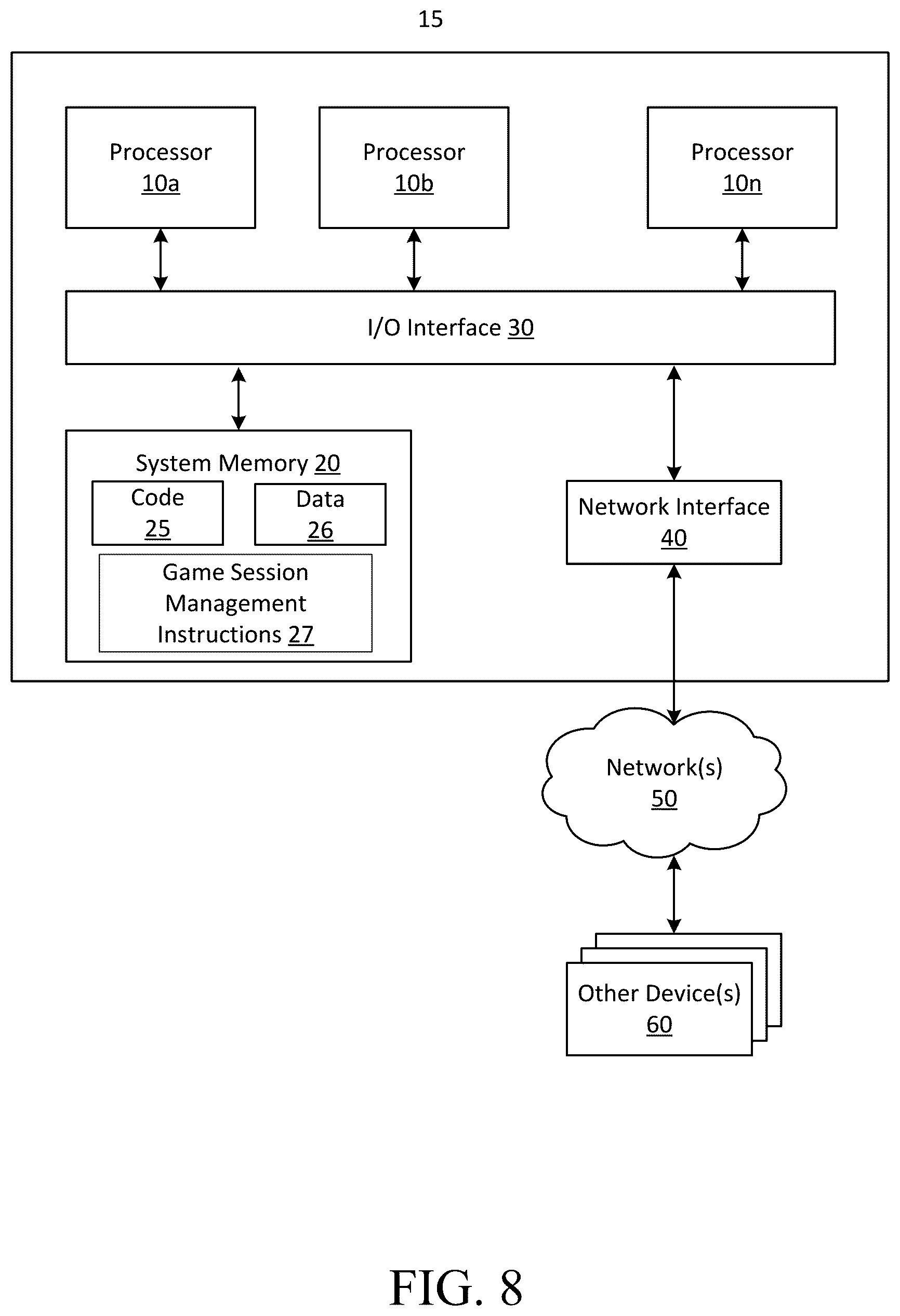 Patent US12350592 Figure 8 – Video game session management on non-fixed computer hosting topologies