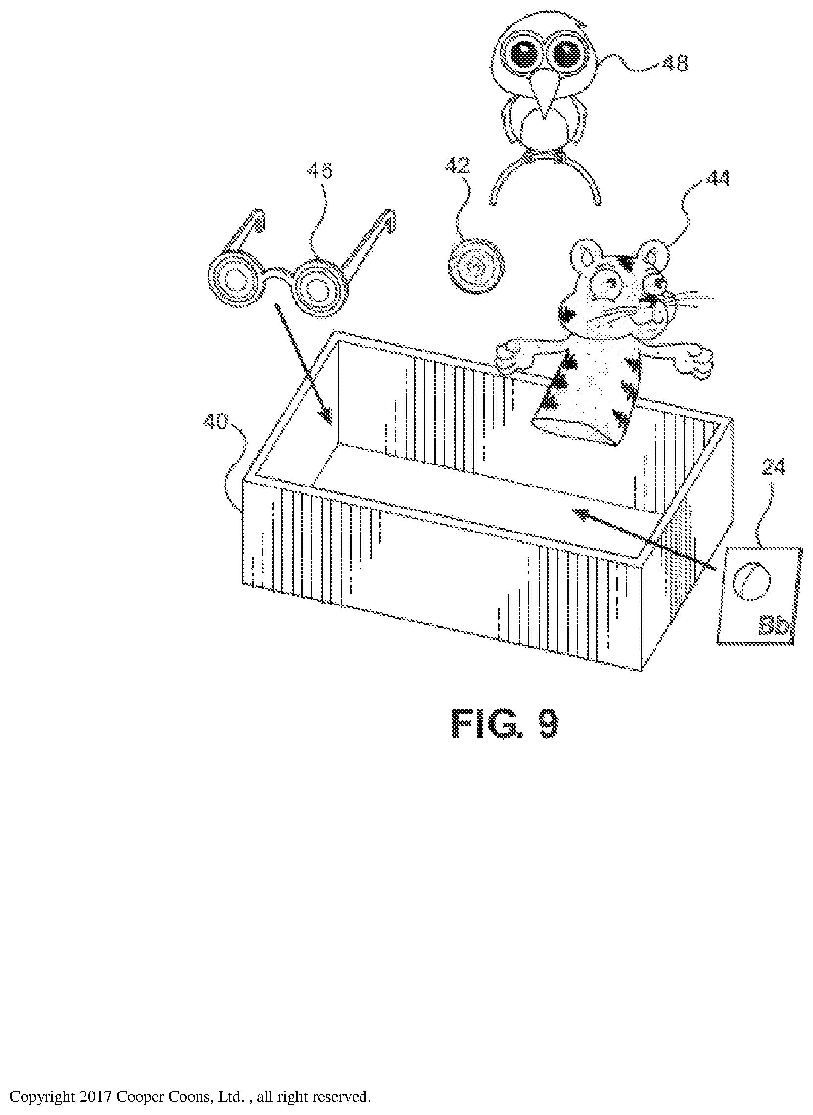 Patent US12350595 Figure 9 – Children's learning game