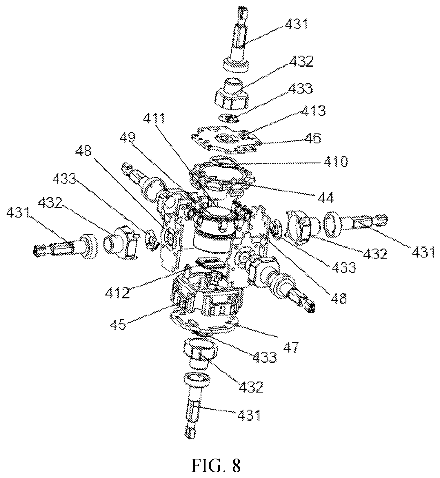 Patent US12350597 Figure 8 – Smart magic cube with ball shaft