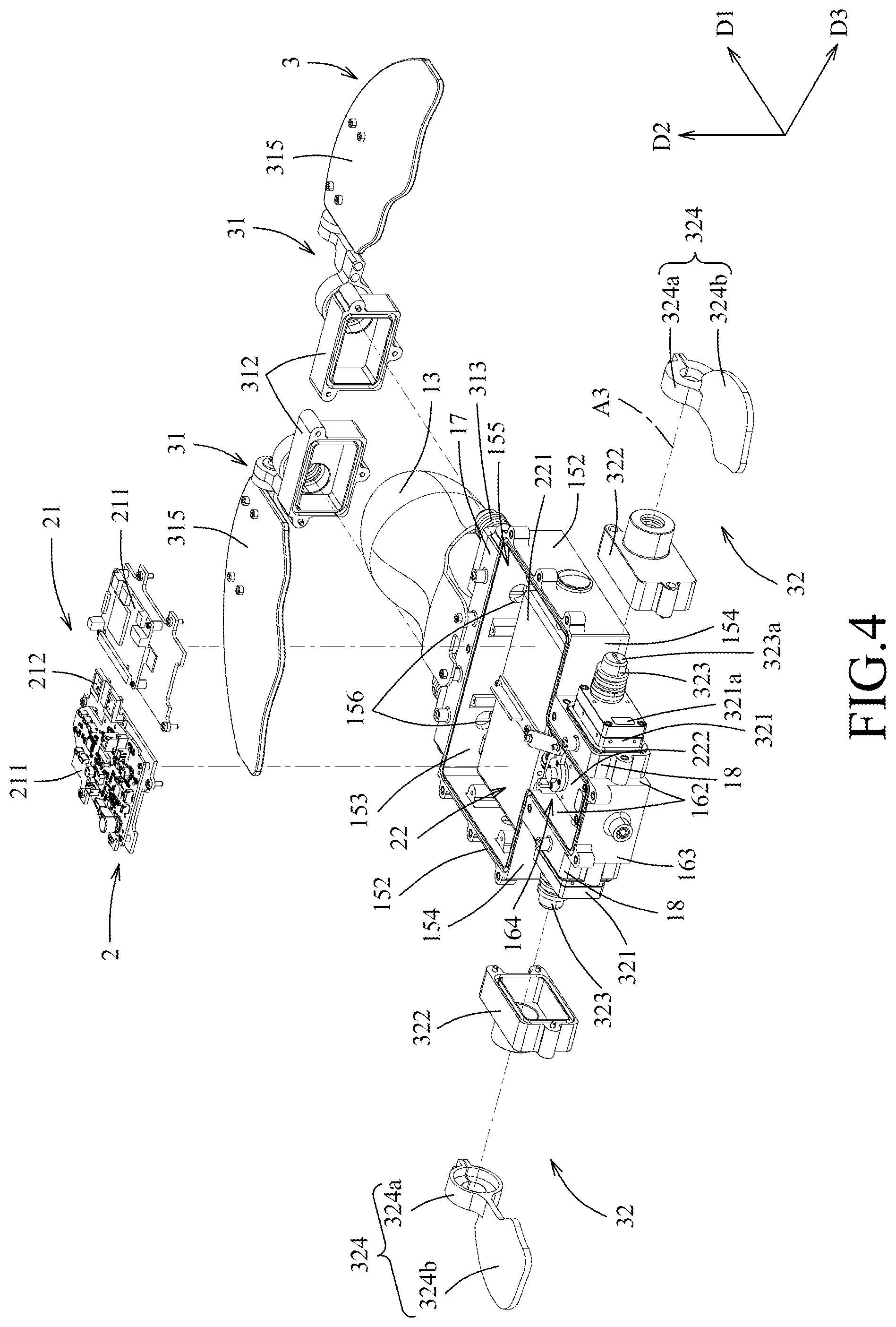 Patent US12350601 Figure 4 – Underwater robotic device