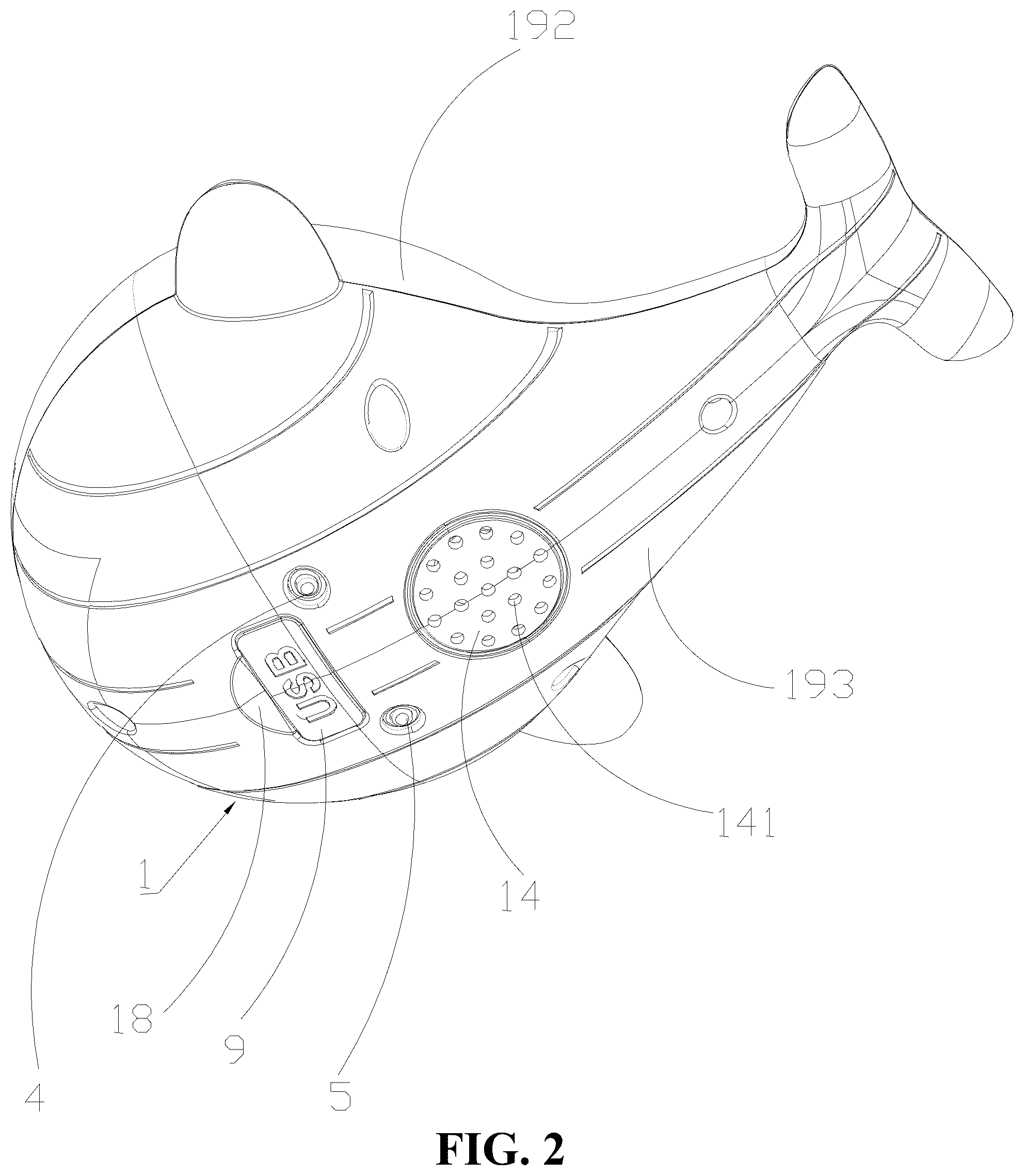 Patent US12350602 Figure 2 – Water play toy