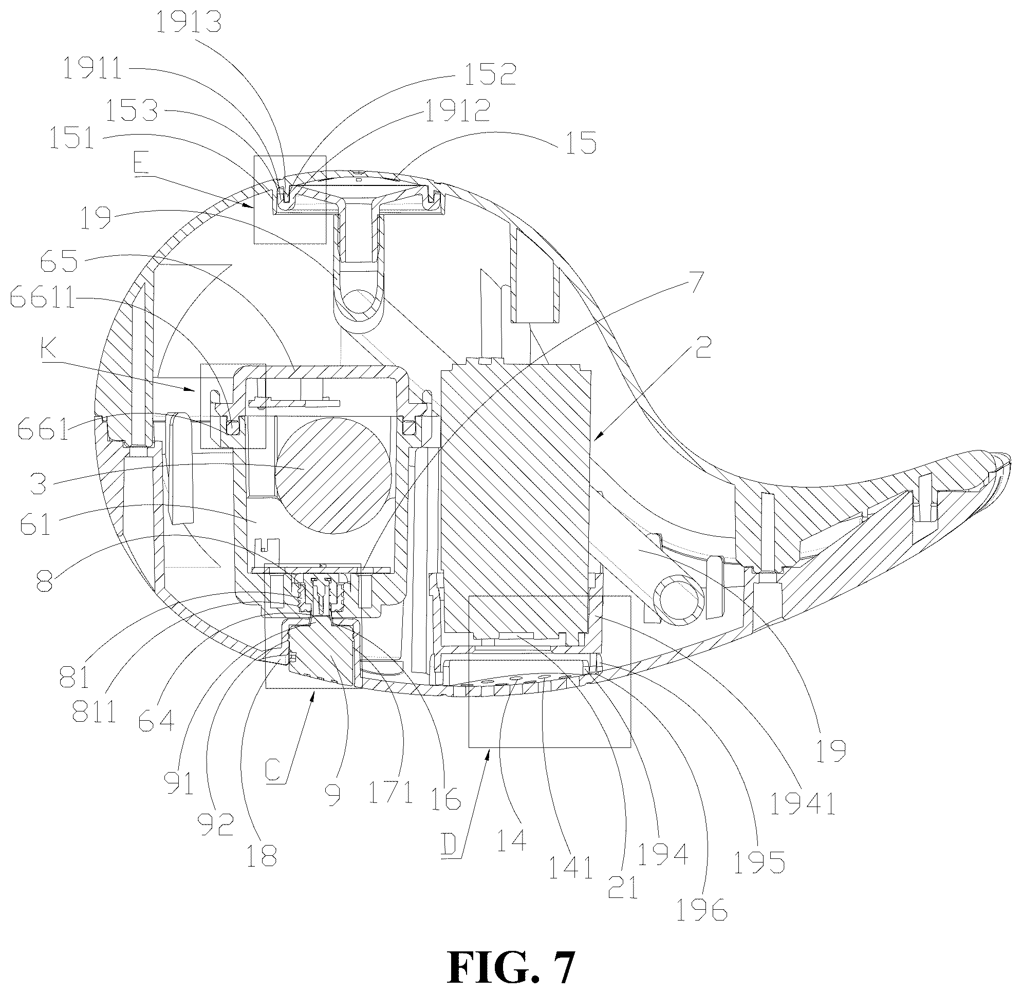 Patent US12350602 Figure 7 – Water play toy