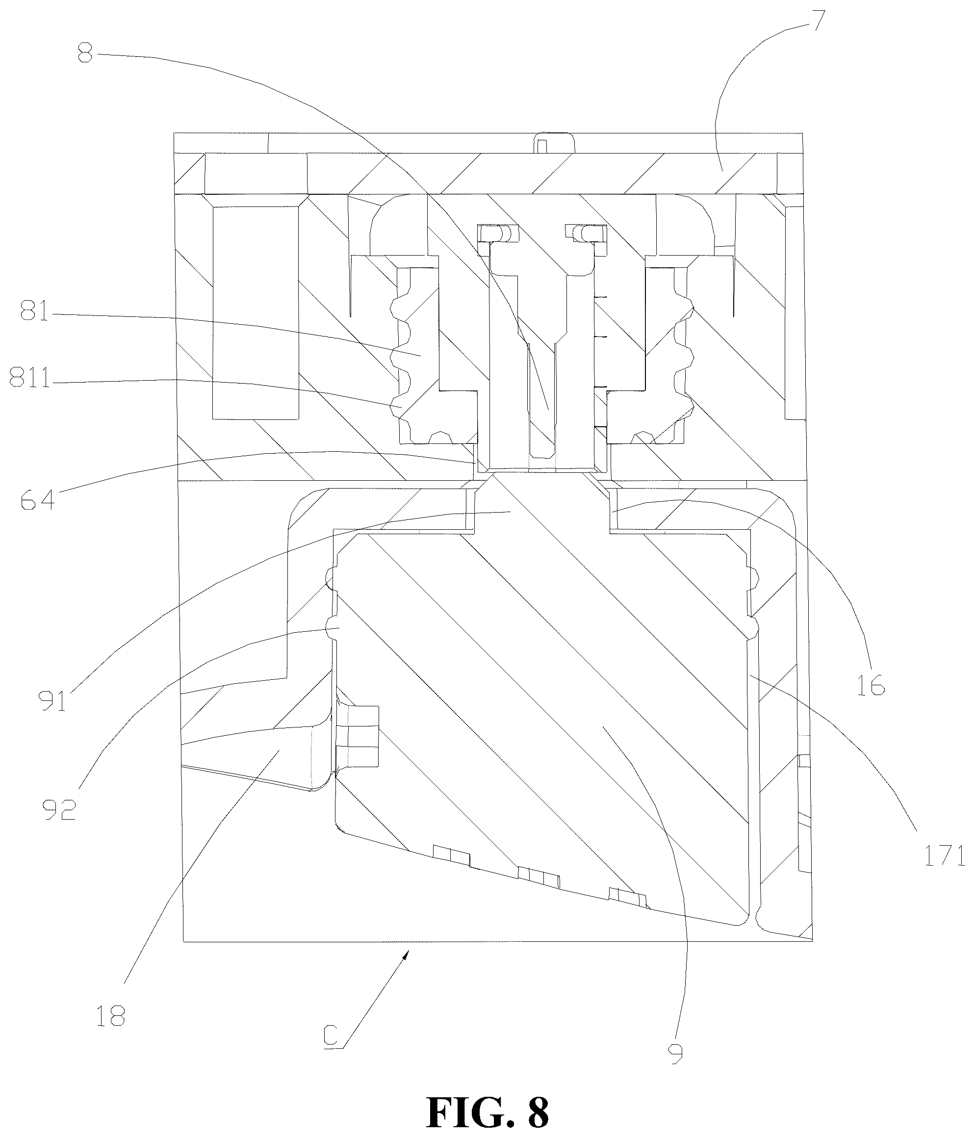 Patent US12350602 Figure 8 – Water play toy
