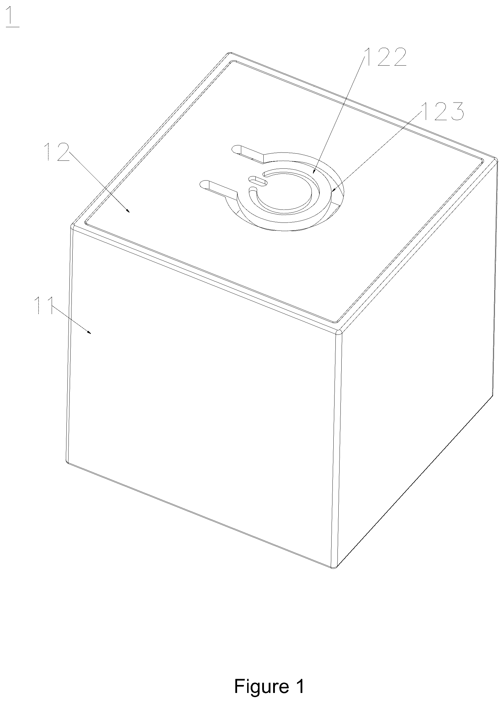 Patent US12350603 — Luminous building block — Figure 1