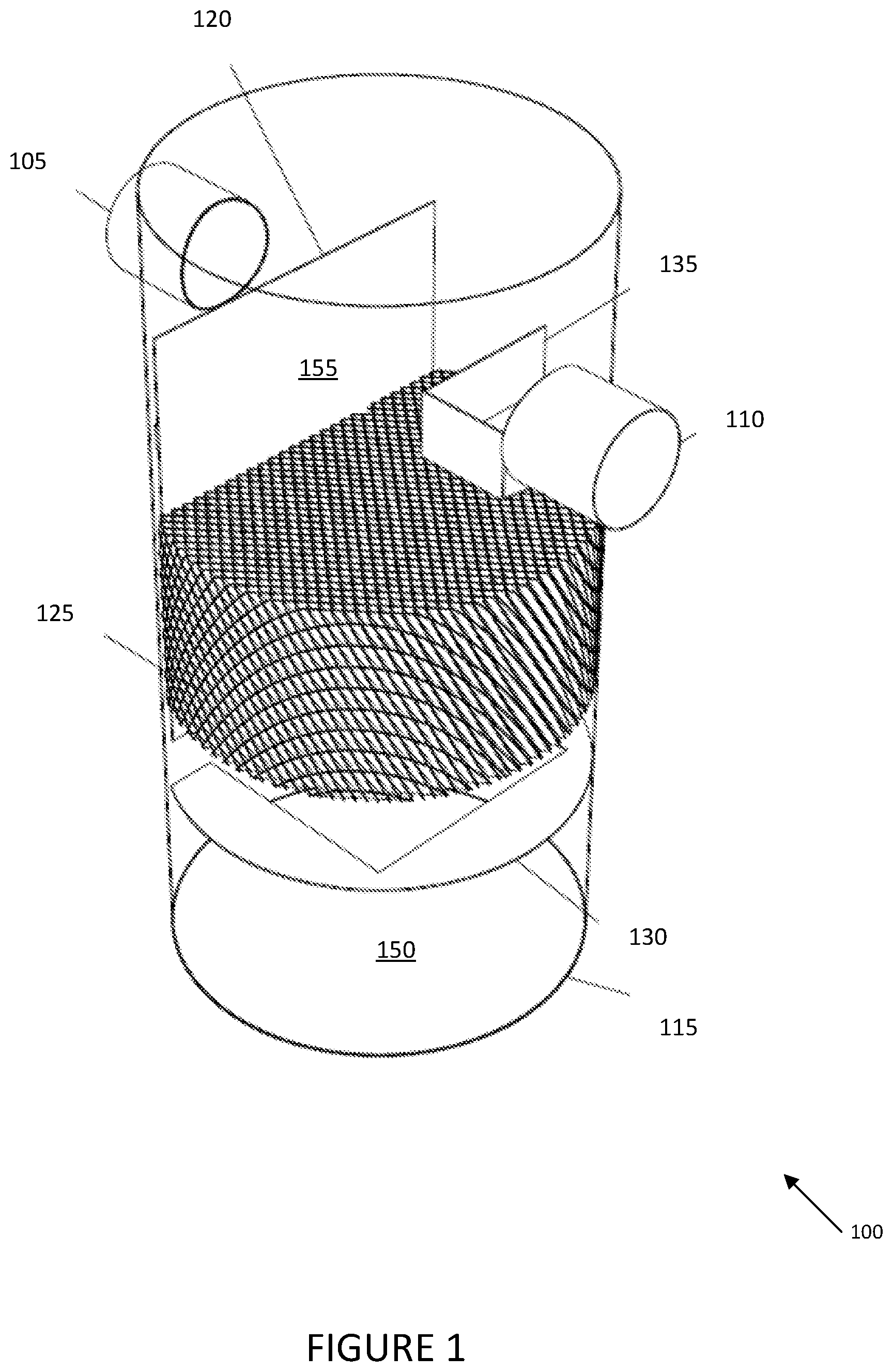 Patent US12350606 Figure 1 – Systems, methods, and devices for removing contaminants from stormwater