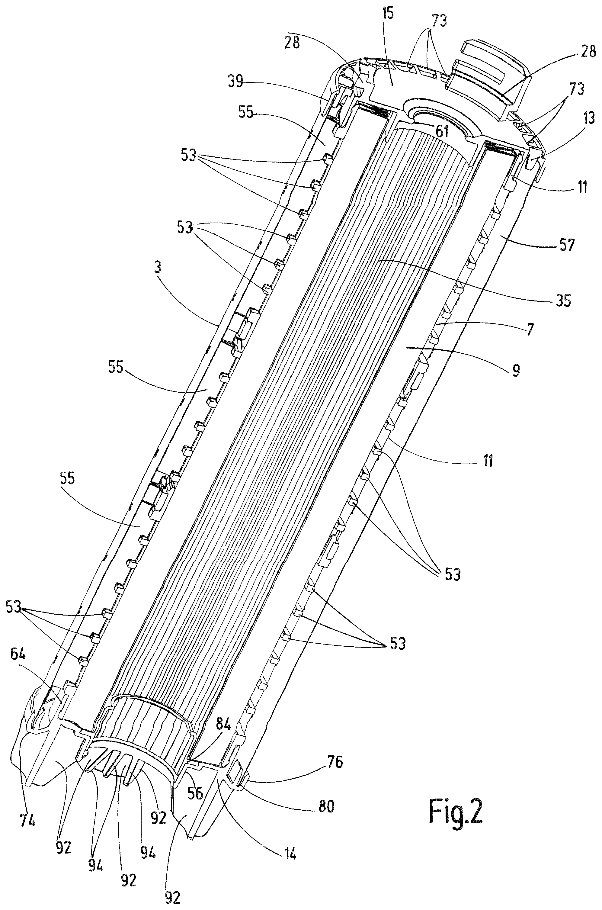 Patent US12350607 Figure 2 – Filter device
