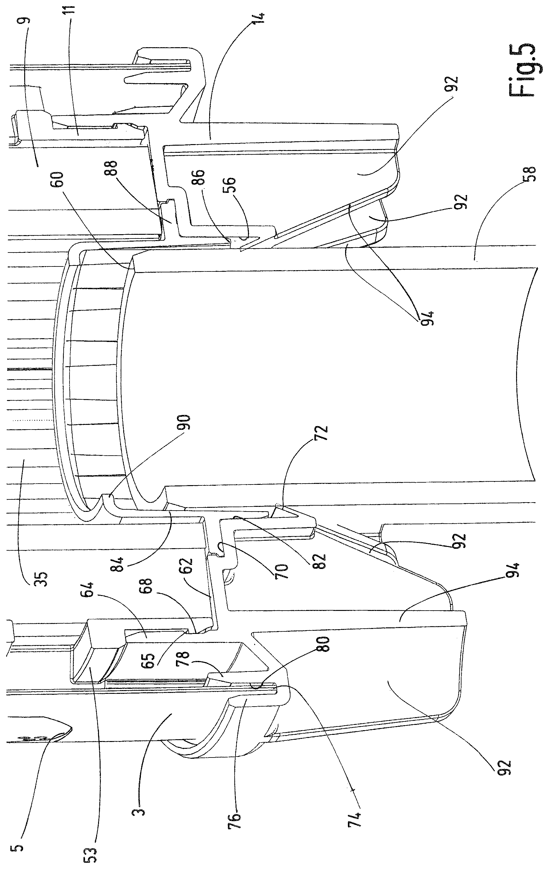 Patent US12350607 Figure 5 – Filter device