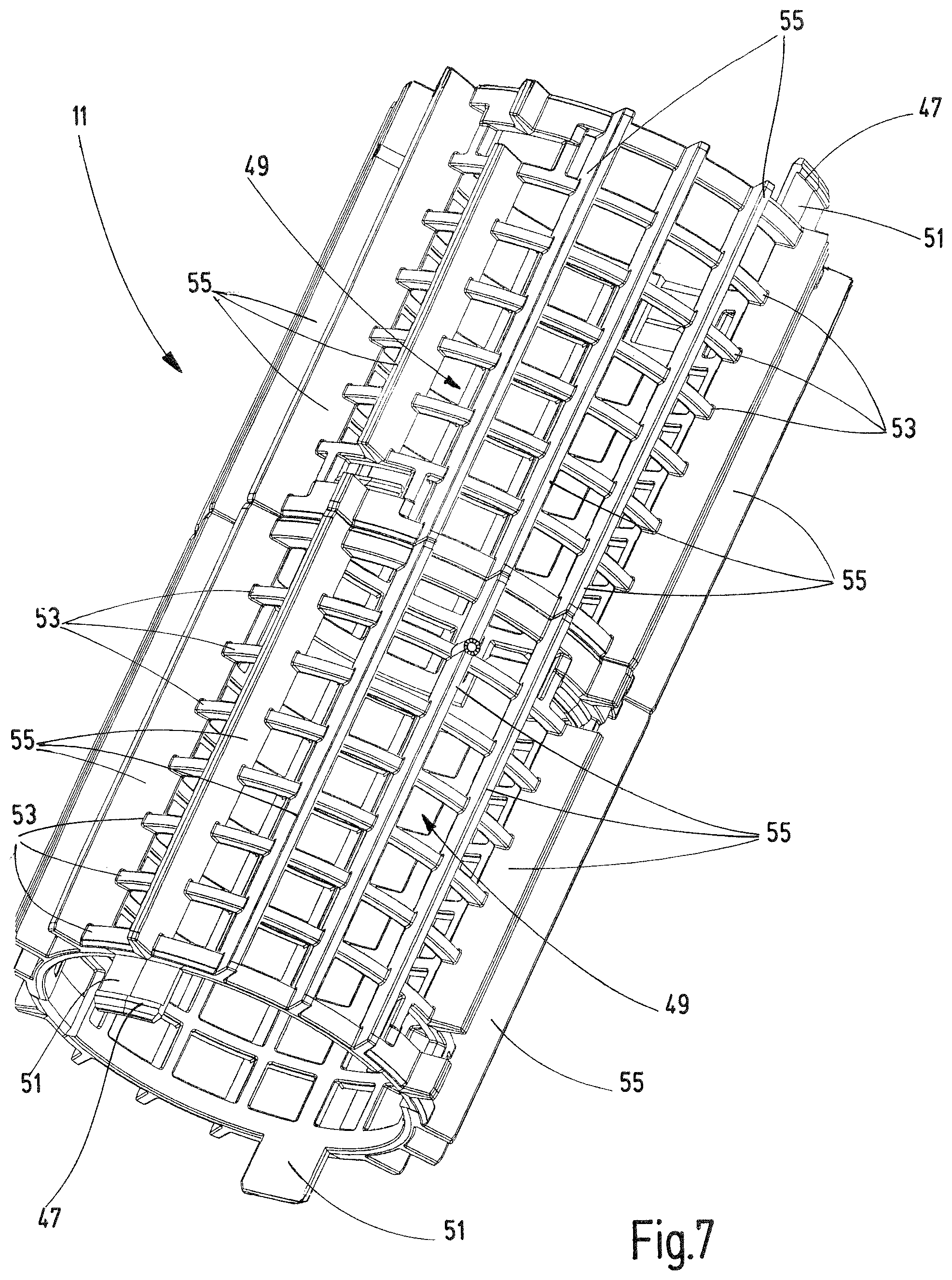 Patent US12350607 Figure 7 – Filter device