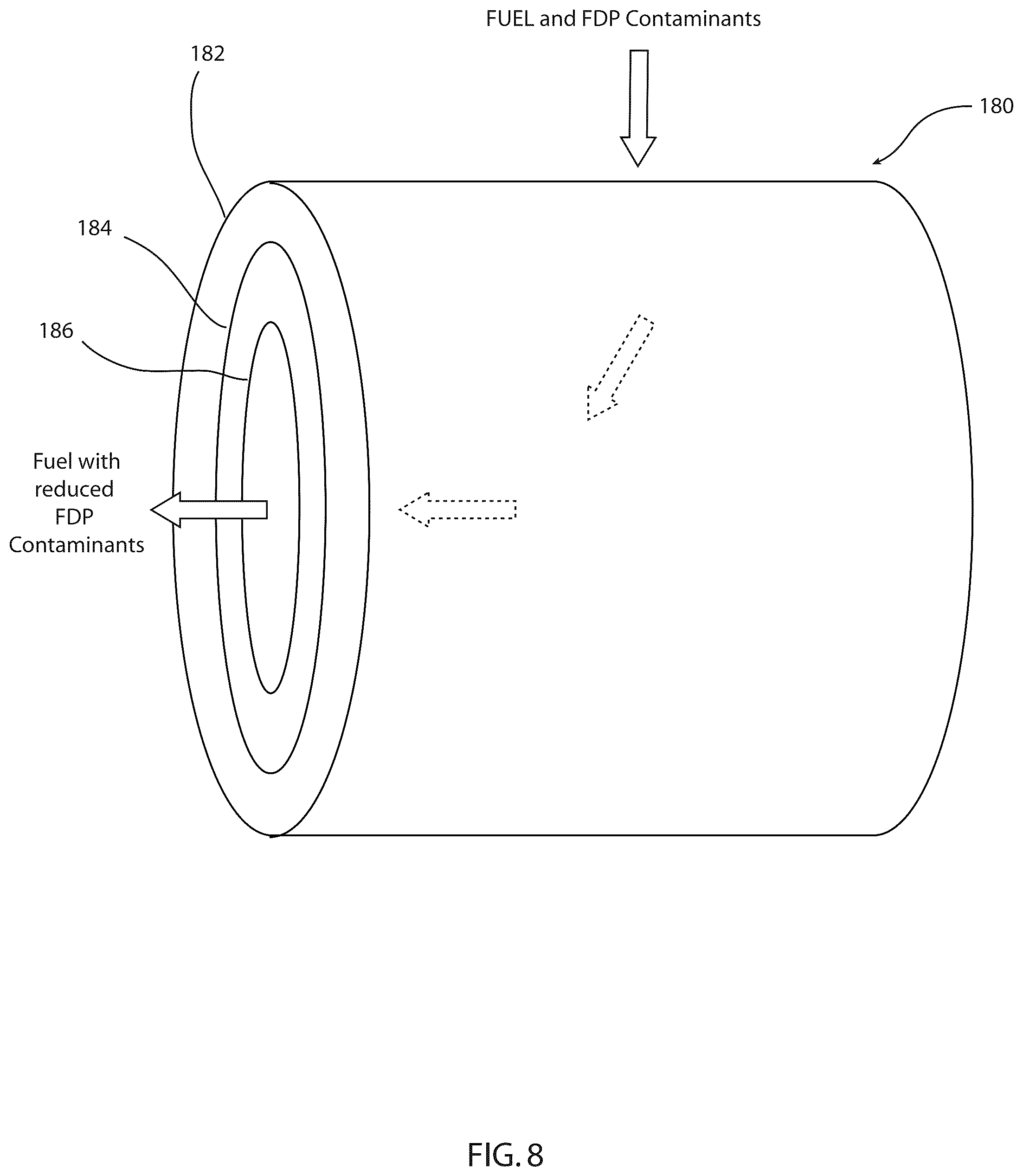 Patent US12350613 Figure 8 – Liquid filtration media, filter elements and methods