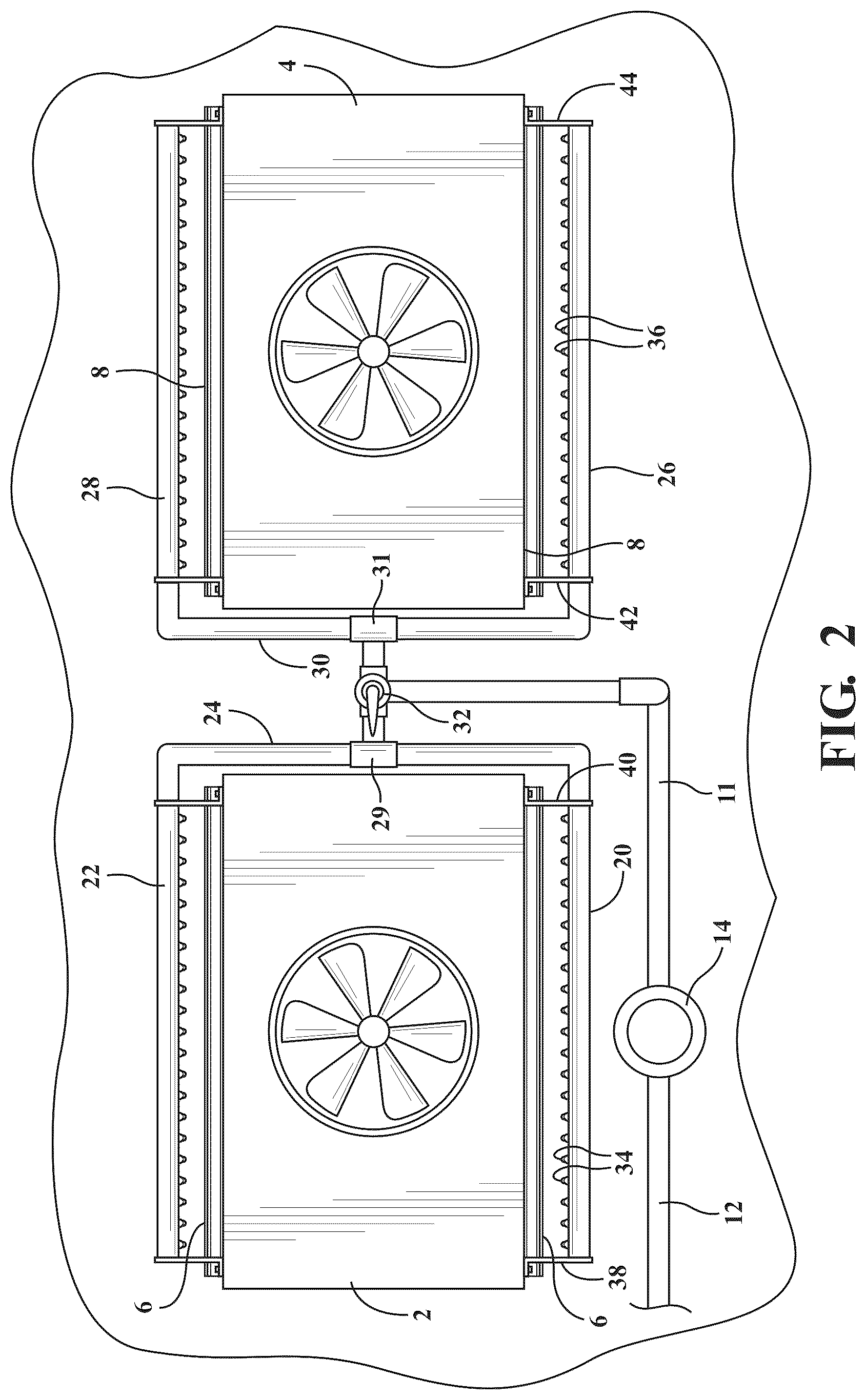 Patent US12350616 Figure 2 – Filter cleaning system for use with an external mounted filter assembly