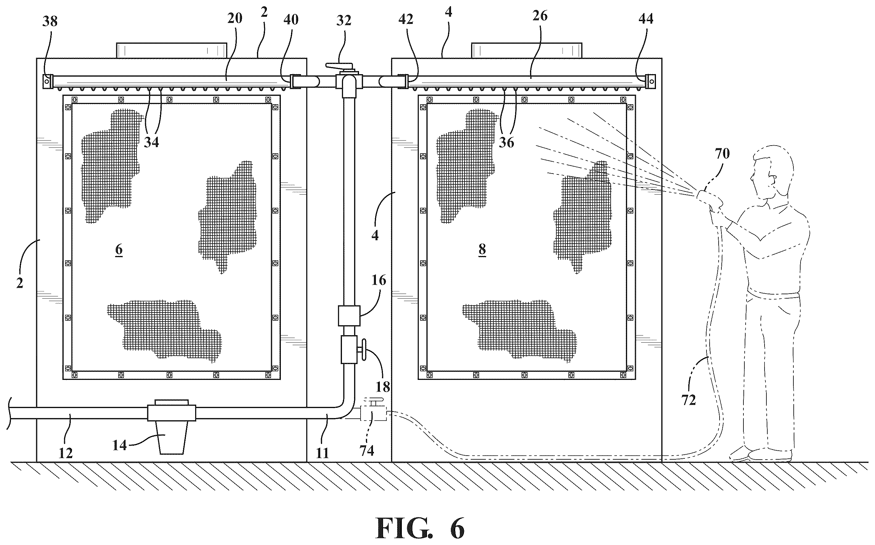 Patent US12350616 Figure 4 – Filter cleaning system for use with an external mounted filter assembly