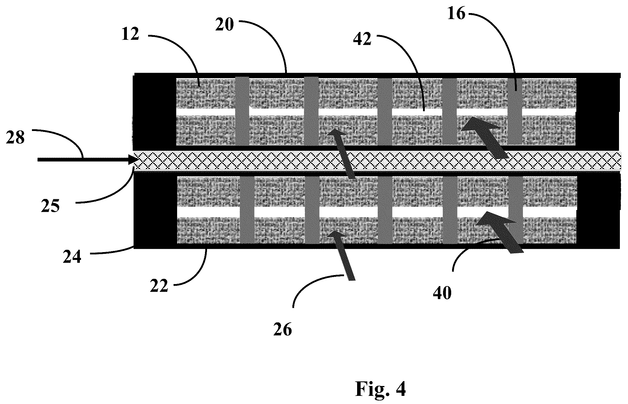 Patent US12350627 Figure 4 – Permeate flow patterns