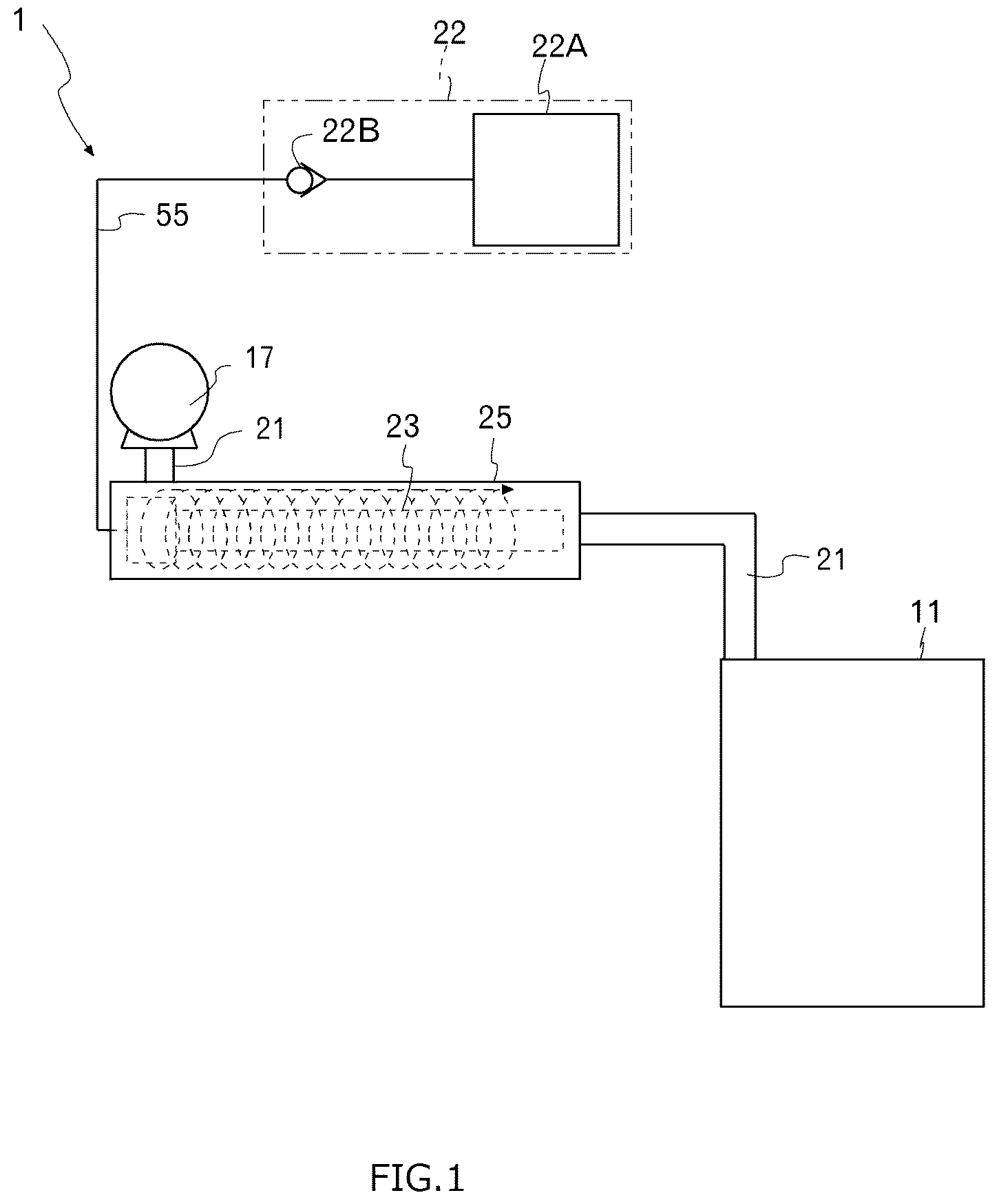 Patent US12350630 Figure 1 – Ultra fine bubble production device