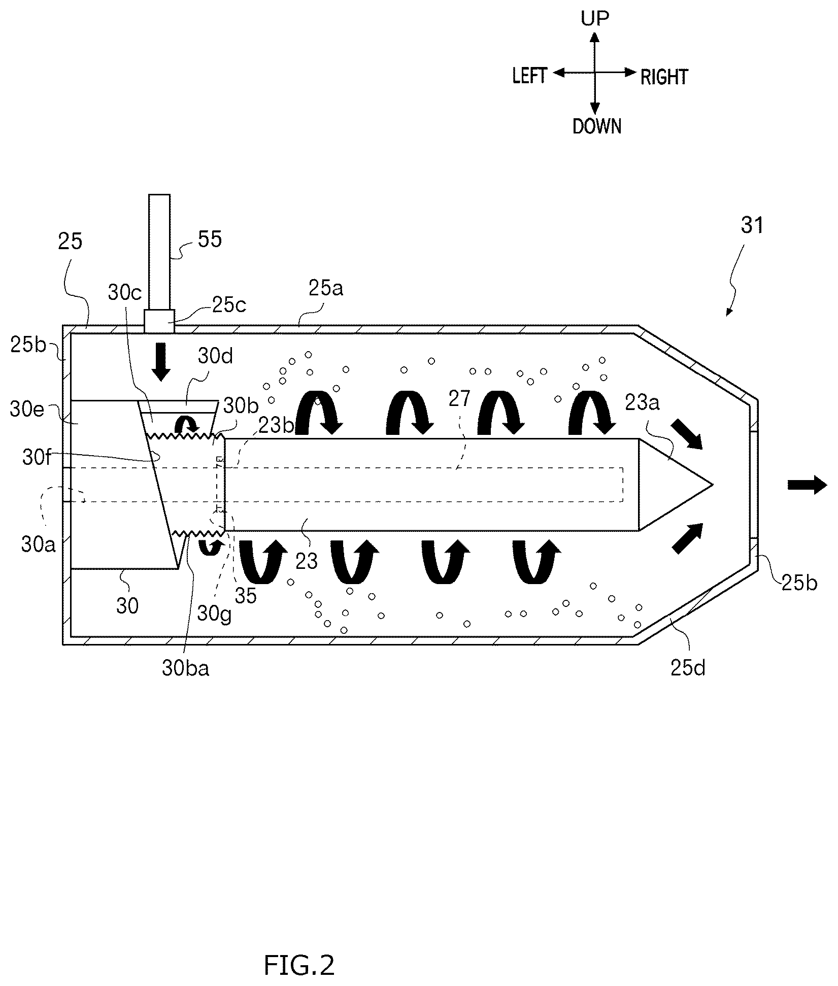Patent US12350630 Figure 2 – Ultra fine bubble production device