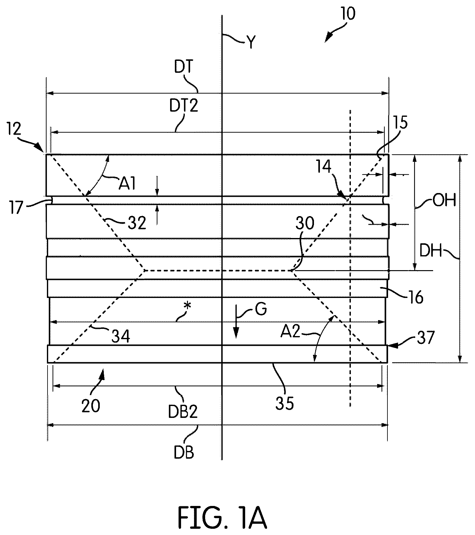 Patent US12350631 Figure 1 – Baffled donut apparatus for use in system and method for forming gypsum board