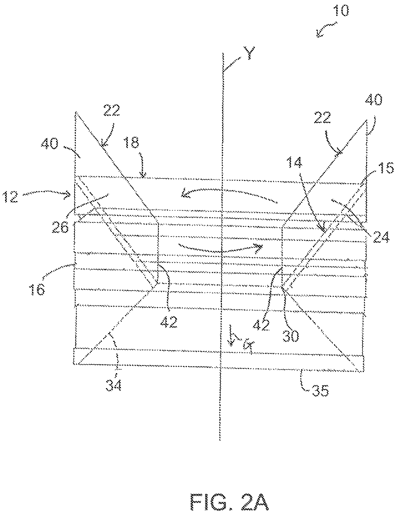 Patent US12350631 Figure 3 – Baffled donut apparatus for use in system and method for forming gypsum board