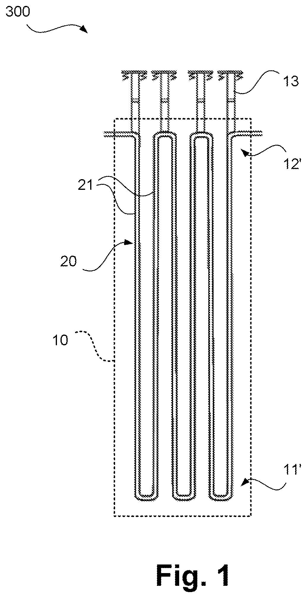 Patent US12350638 Figure 1 – Reactor and method for carrying out a chemical reaction