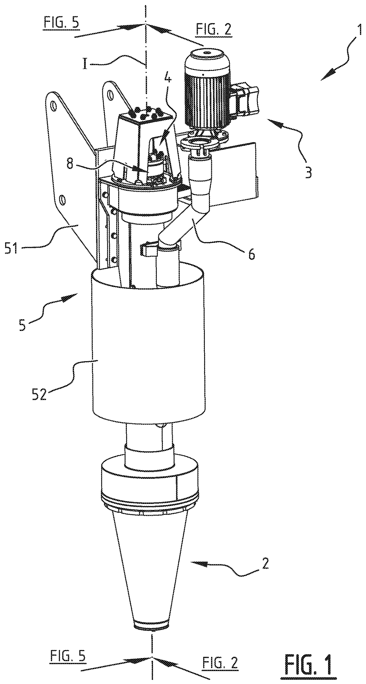 Patent US12350640 Figure 1 – Apparatus for producing prills