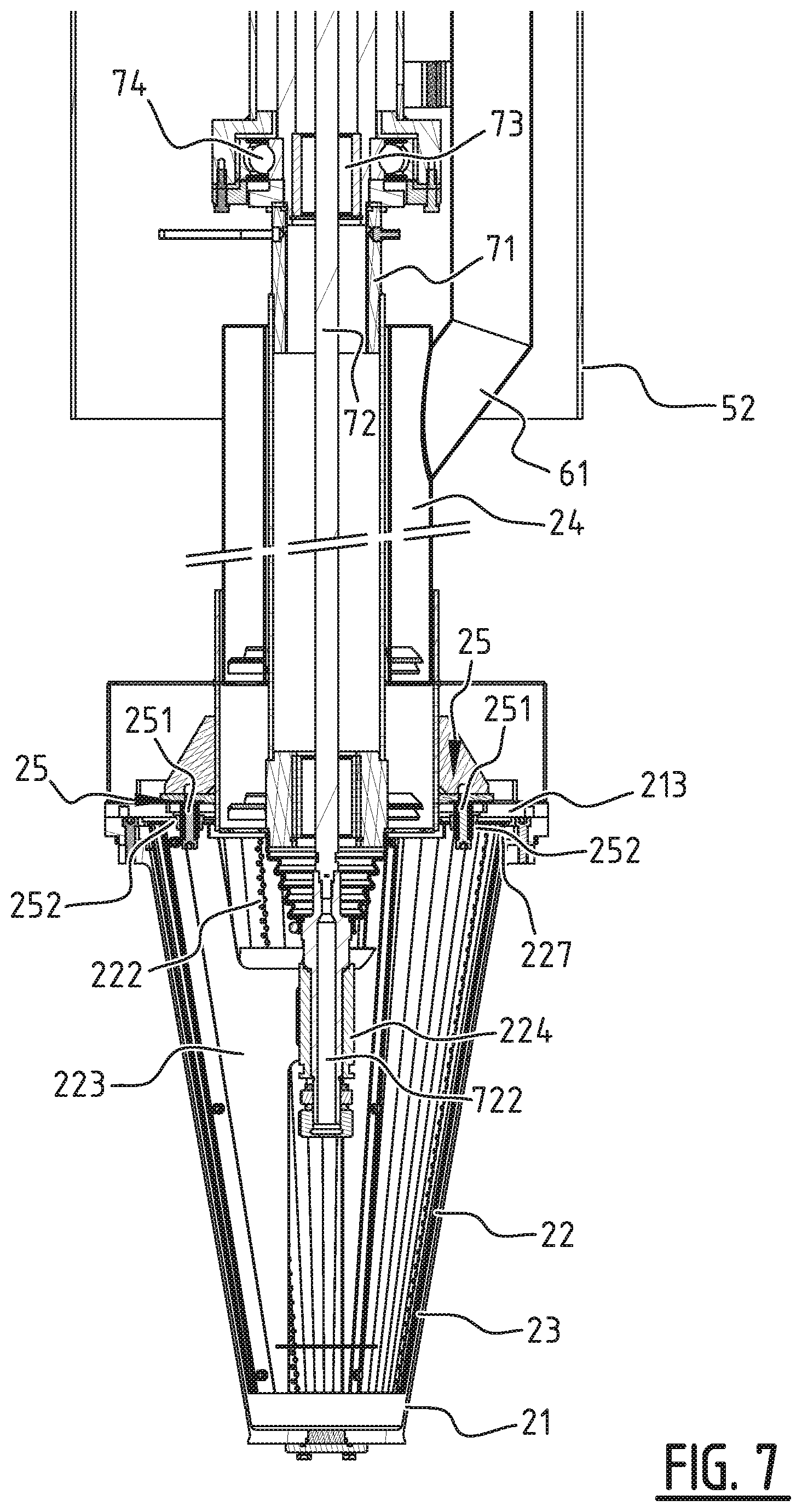 Patent US12350640 Figure 7 – Apparatus for producing prills