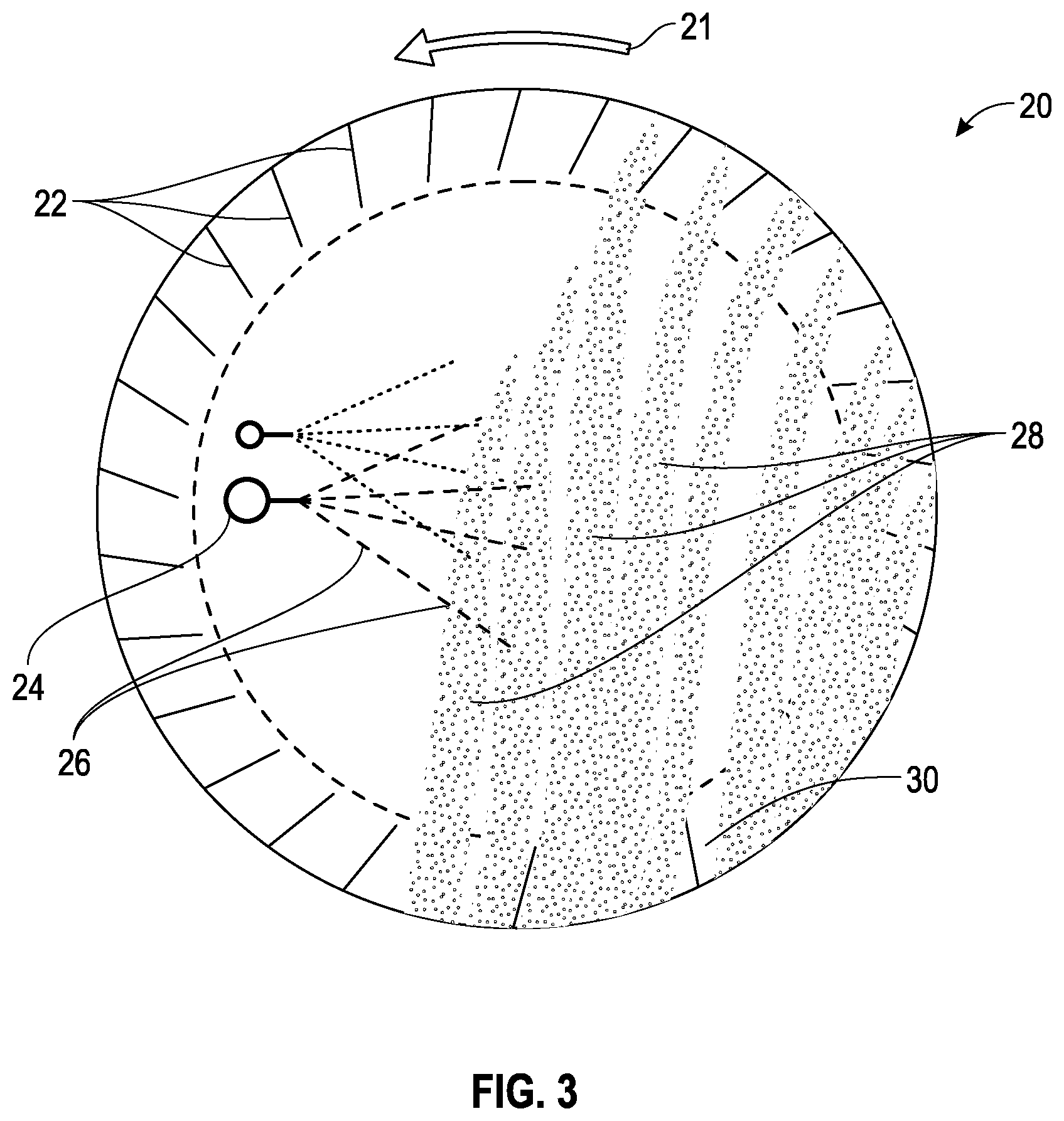 Patent US12350642 Figure 3 – Single pass header for generating sulfur seed particles and enlarging sulfur granules, and method of using the same