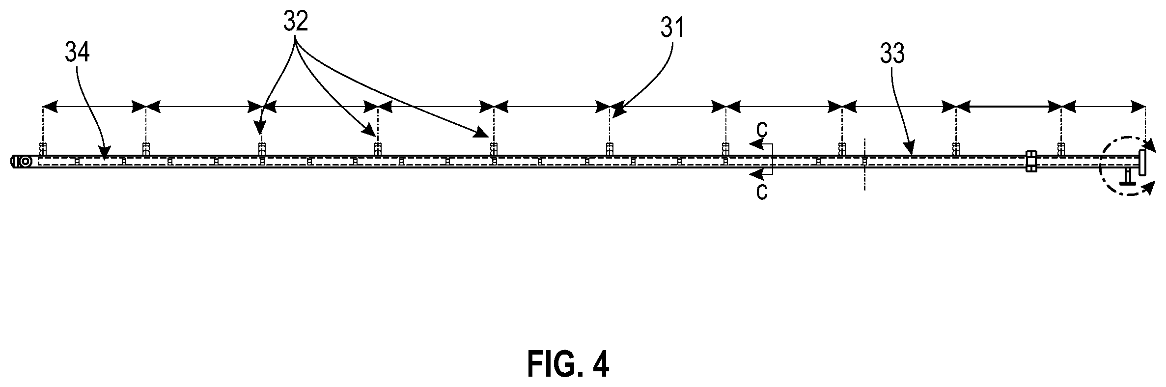 Patent US12350642 Figure 4 – Single pass header for generating sulfur seed particles and enlarging sulfur granules, and method of using the same