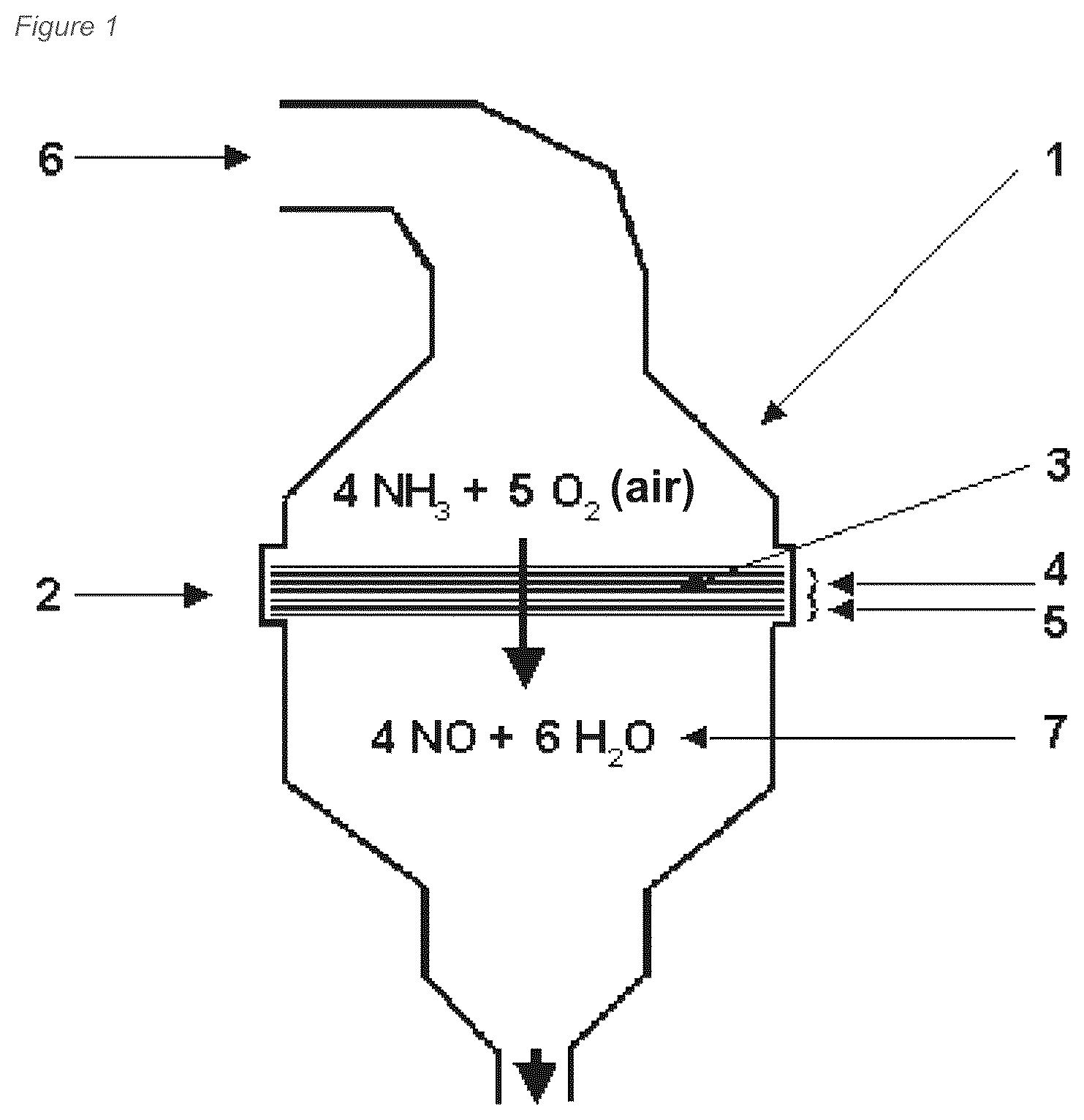 Patent US12350657 — Precious metal grid for catalyzing gas phase reactions — Figure 1